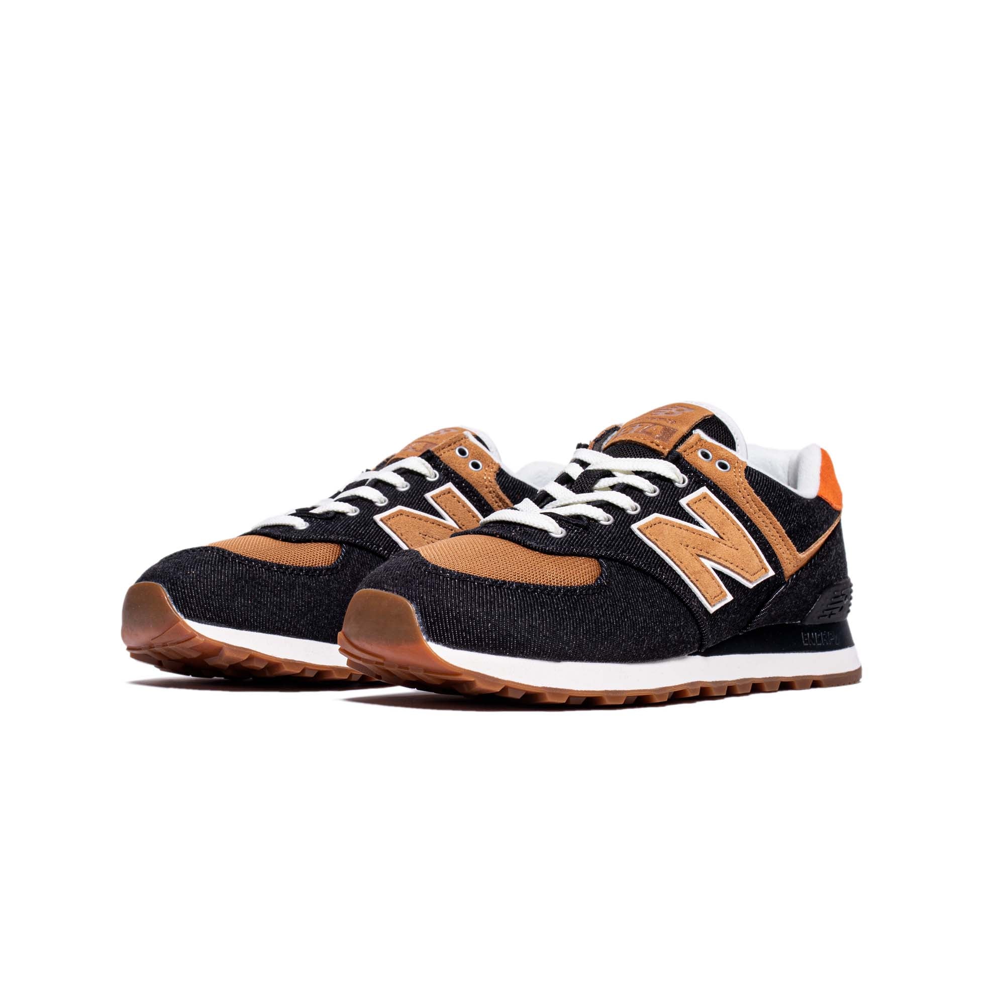 New Balance Mens 574 Shoes 'Black' - Image 2