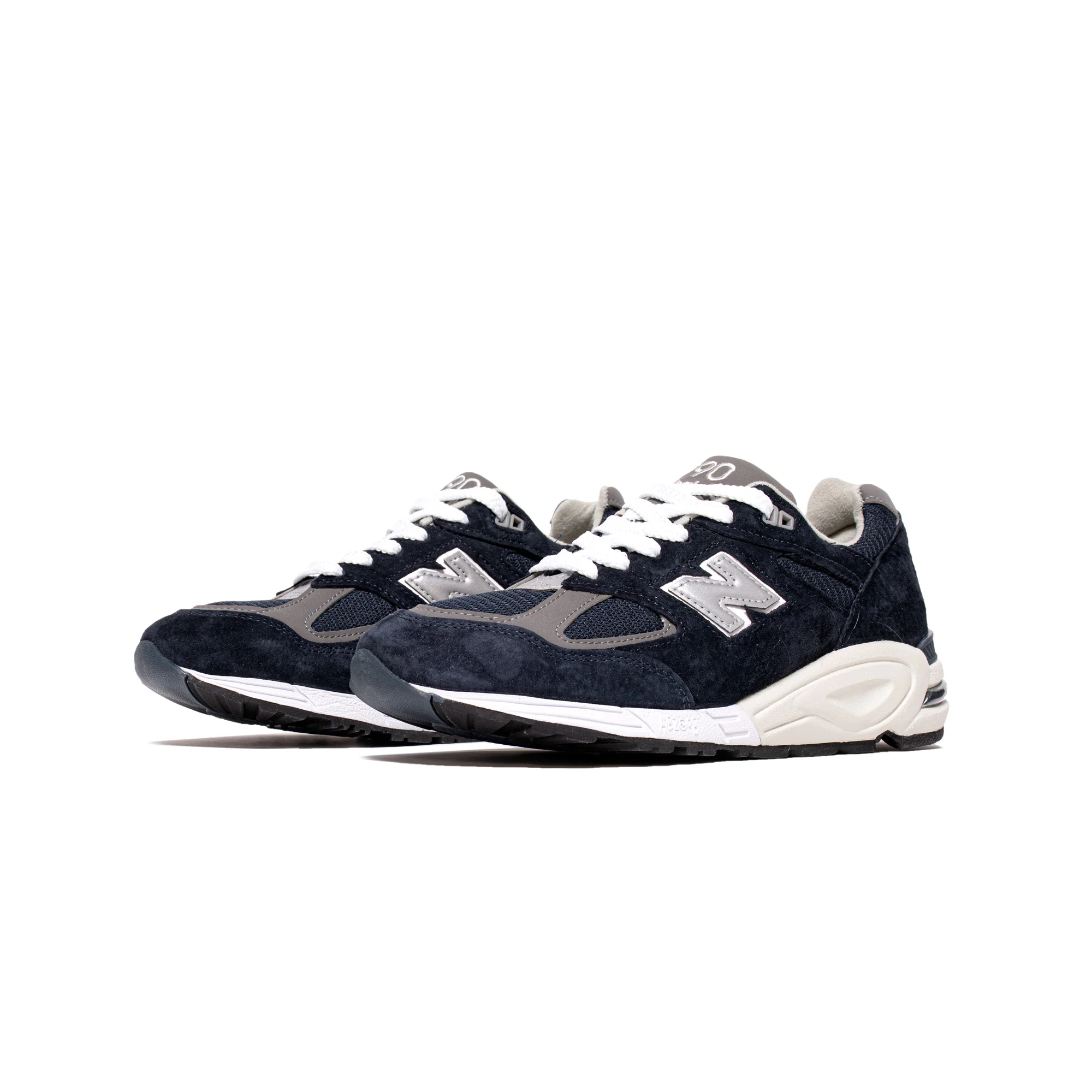 New Balance Mens Made US 990v2 Shoes 'Navy' - Image 2