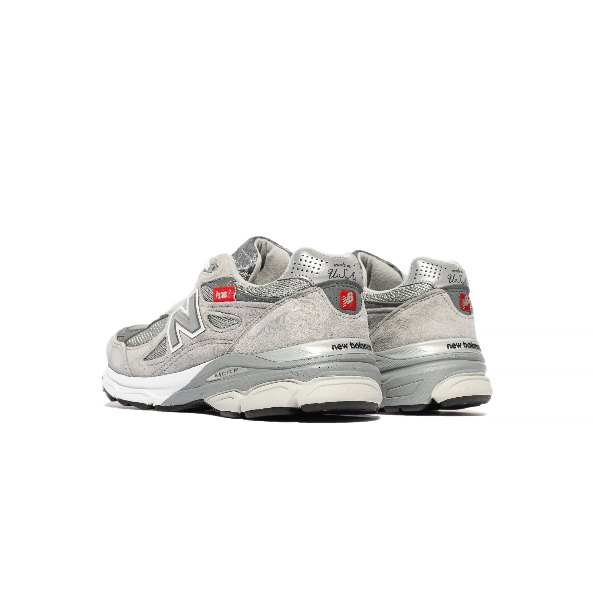 New Balance Mens Made US 990v3 Shoes 'Grey' - Image 3
