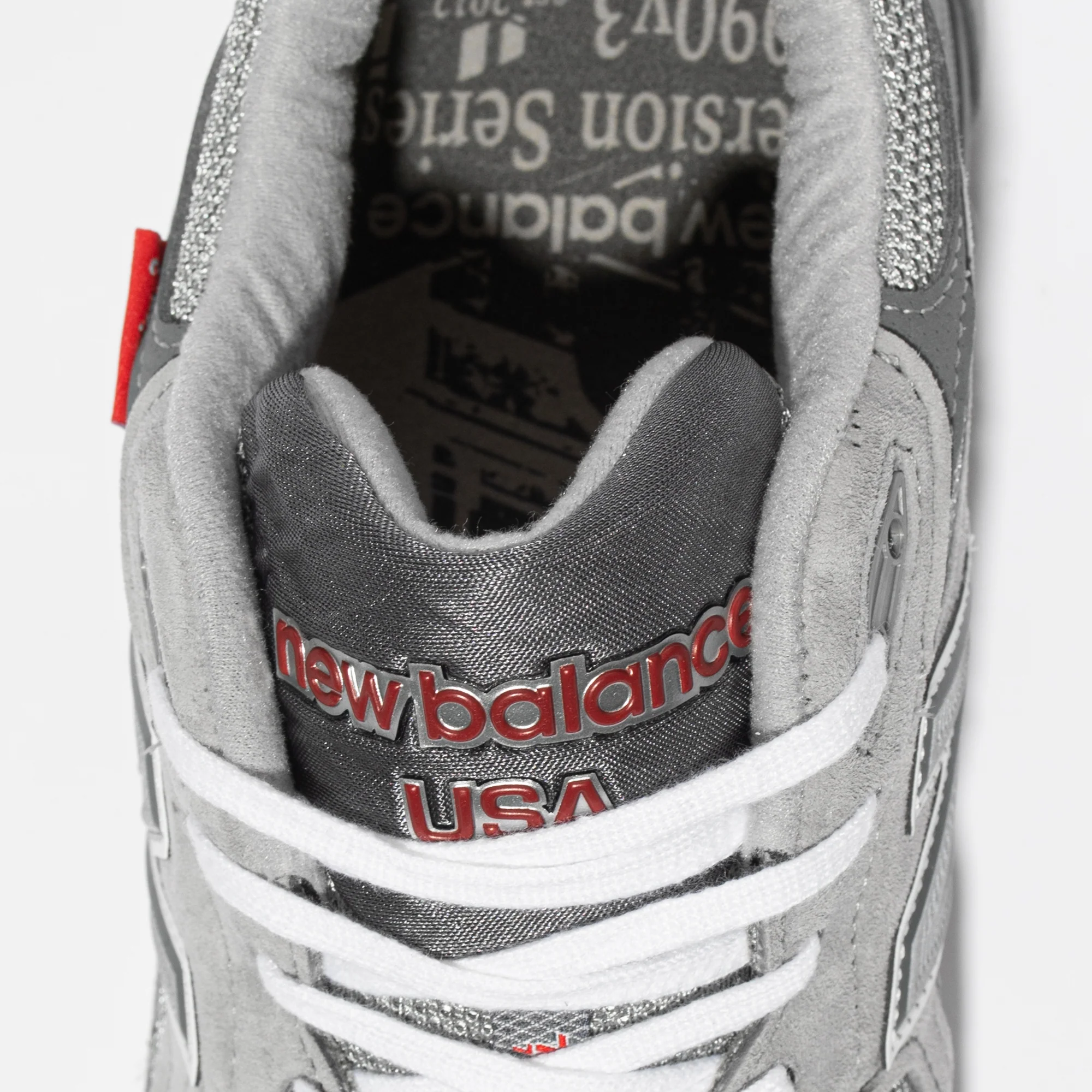 New Balance Mens Made US 990v3 Shoes 'Grey' - Image 4