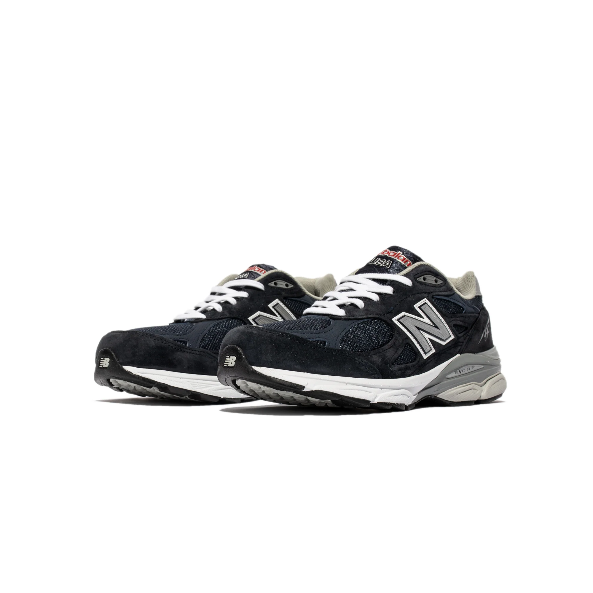 New Balance Mens Made US 990v3 Shoes 'Navy' - Image 2