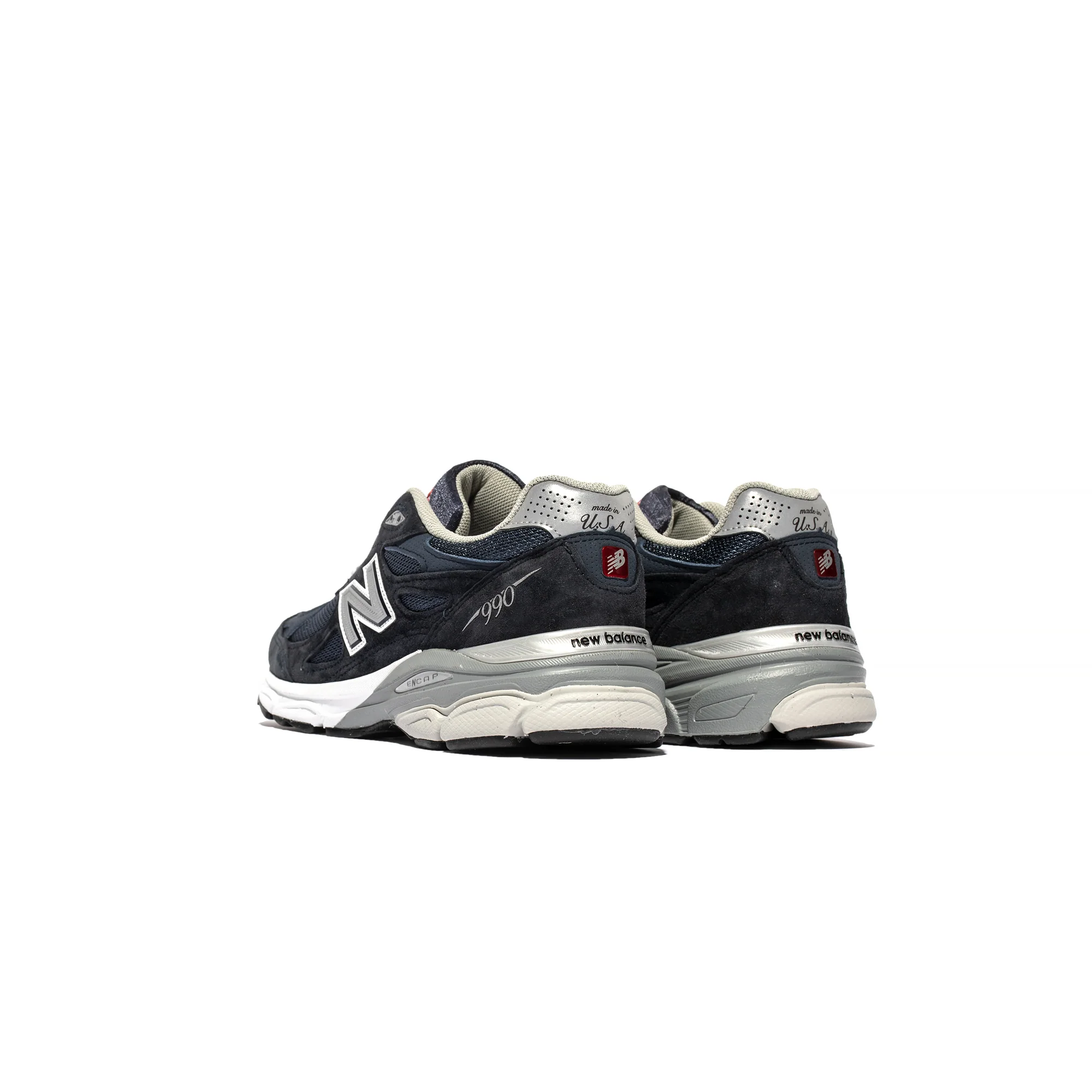 New Balance Mens Made US 990v3 Shoes 'Navy' - Image 3