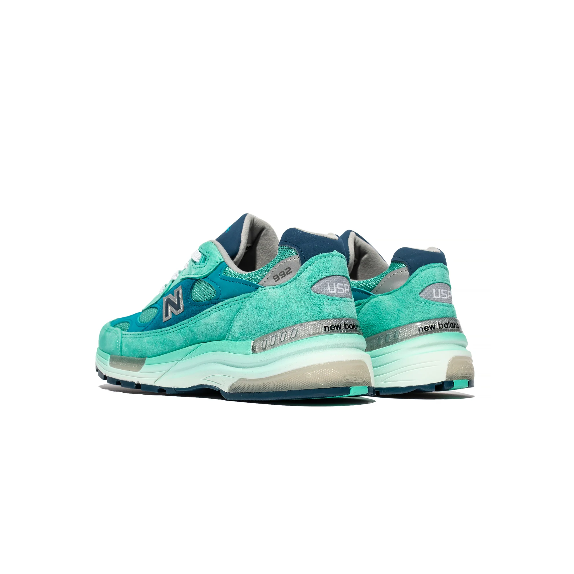 New Balance Mens Made In USA 992 Shoes 'Blue' - Image 3