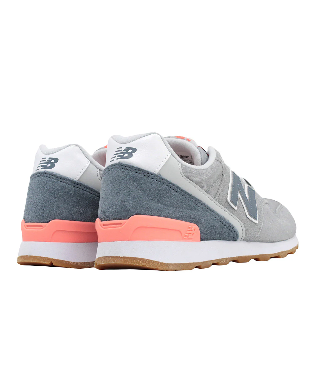 New Balance: Women's WL696MNK (Grey/Blue Smoke/Shell Pink) - Image 3