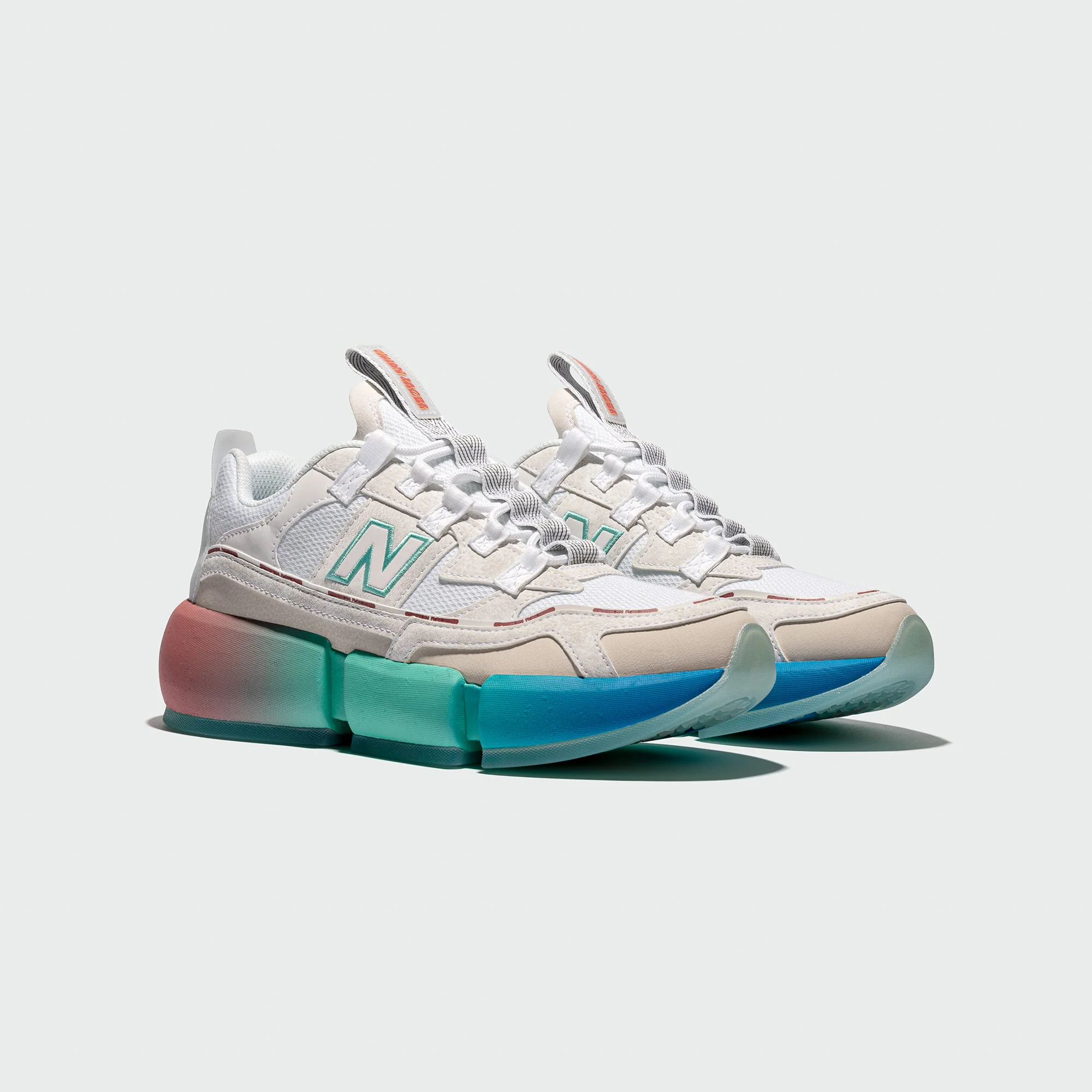 New Balance Mens Vision Racer Shoes 'White' - Image 2