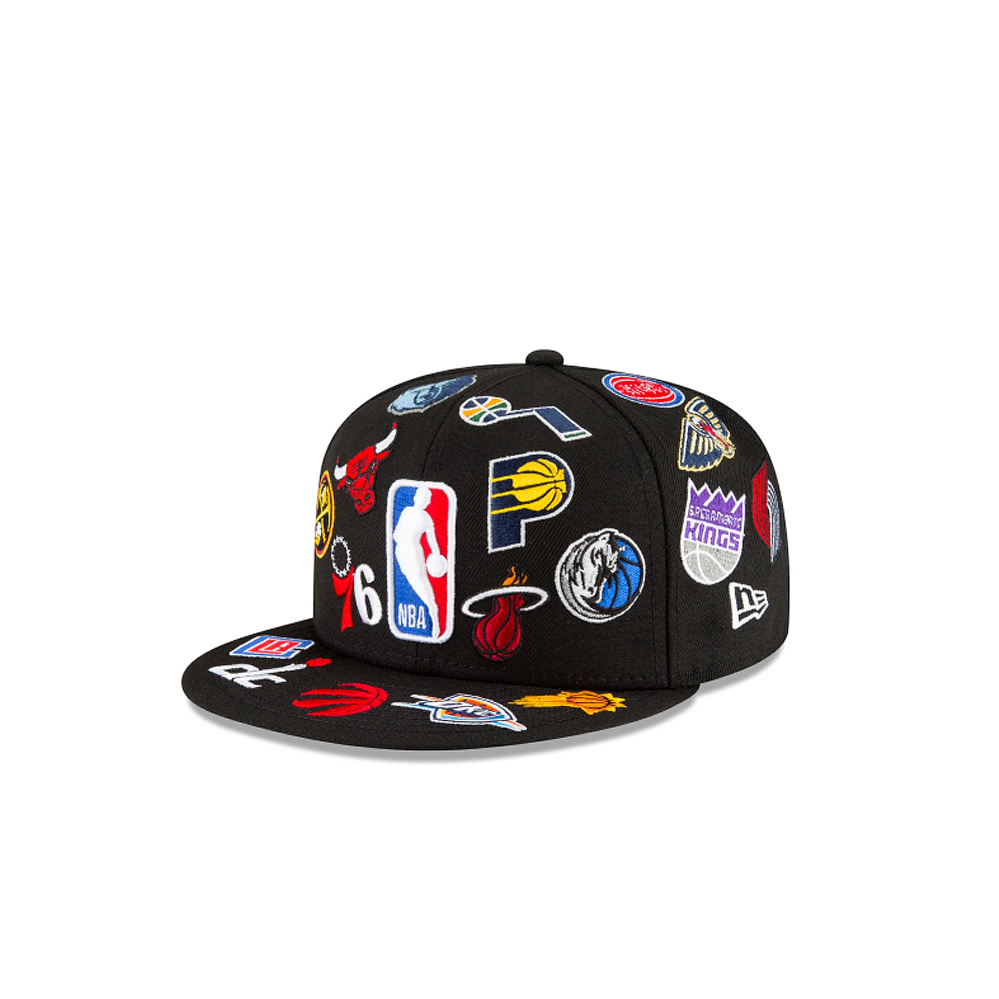 New Era All-Over Logos 59Fifty NBA Fitted Hat - Image 4