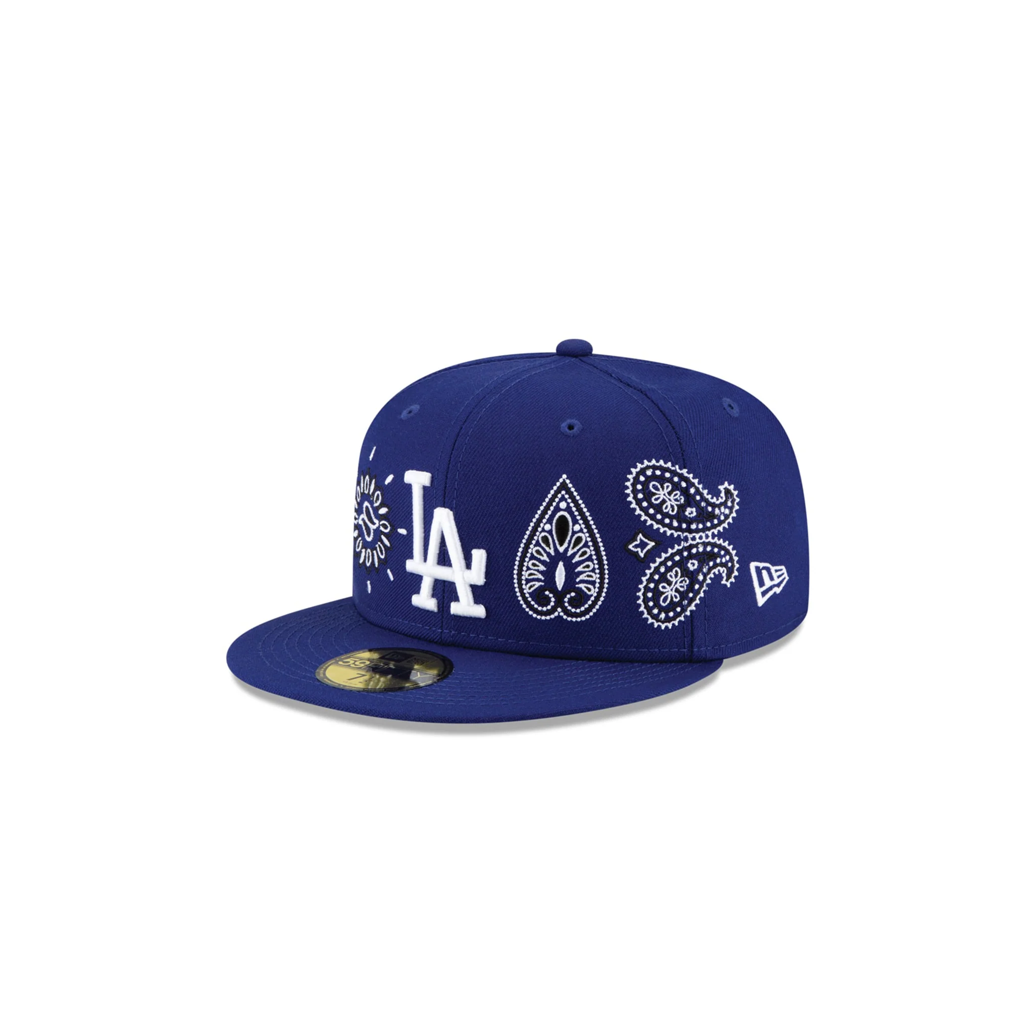 New Era Los Angeles Dodgers Paisley Elements 59Fifty Cap 'Blue' - Image 3