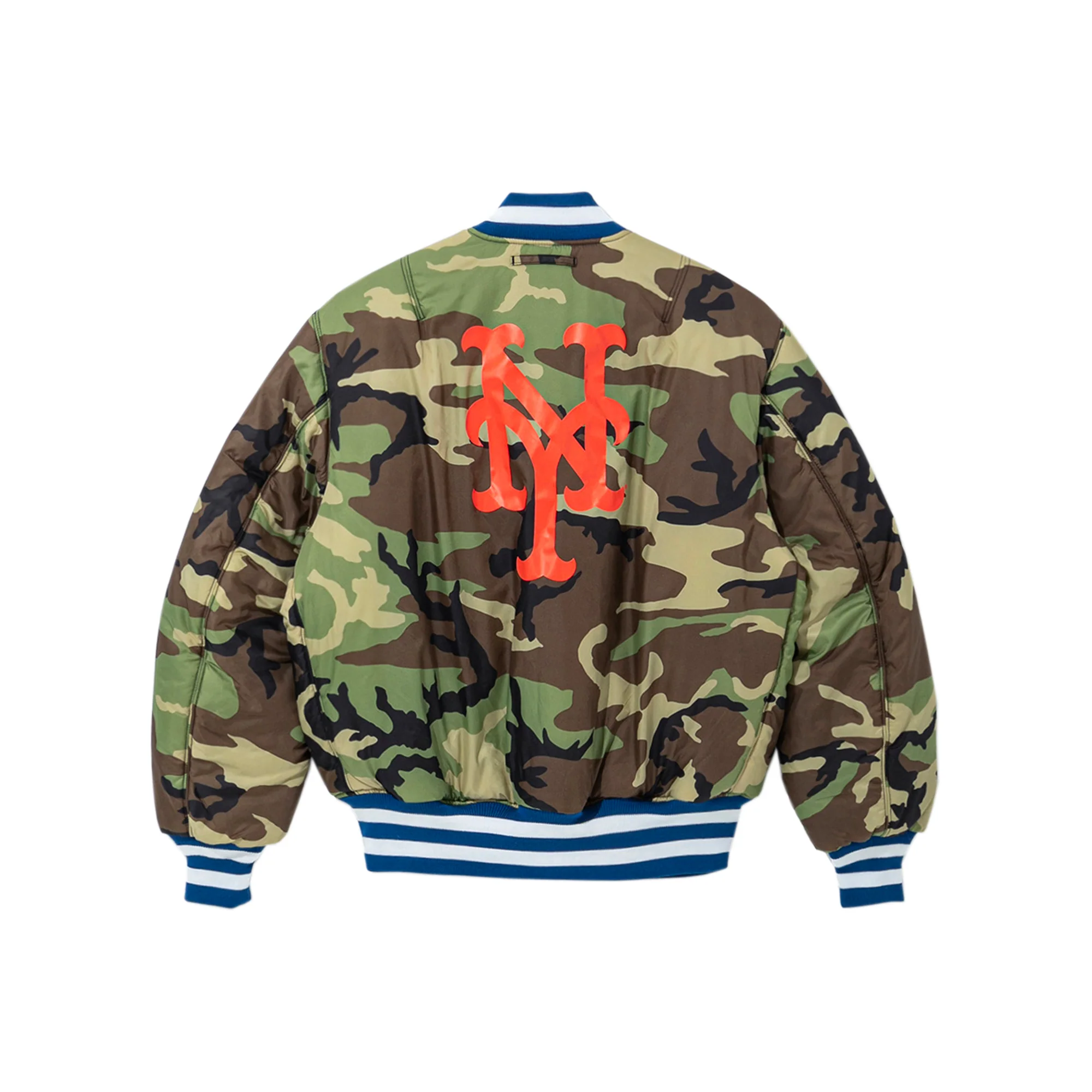 New Era x Alpha Industries Mens New York Mets MA-1M Bomber Jacket - Image 4