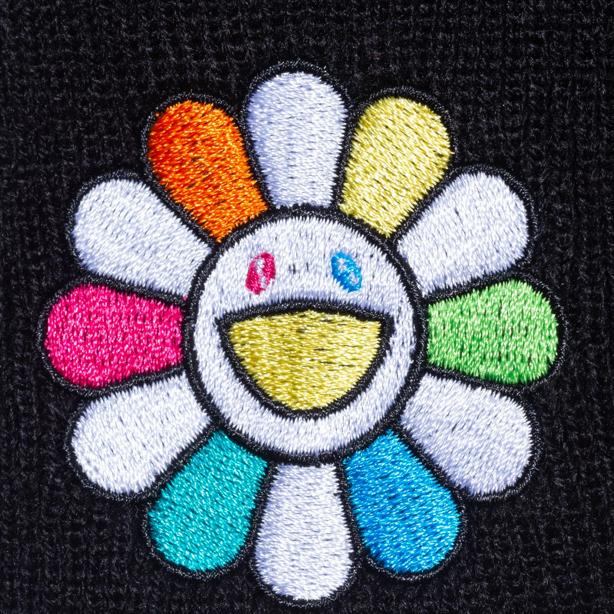 New Era x Takashi Murakami Ohana Basic Cuff Knit 'AOP Black' - Image 3