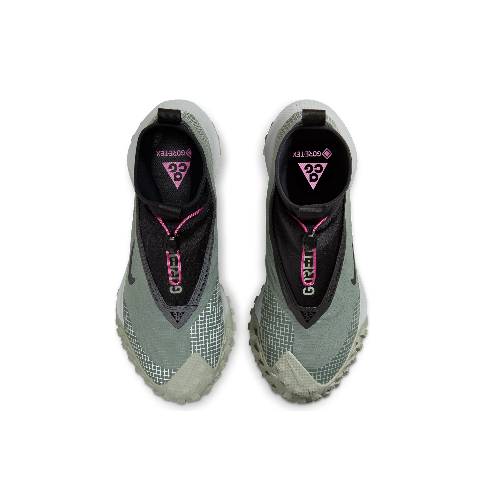Nike Mens ACG Gore-Tex Mountain Fly Shoes 'Glay Green' - Image 4