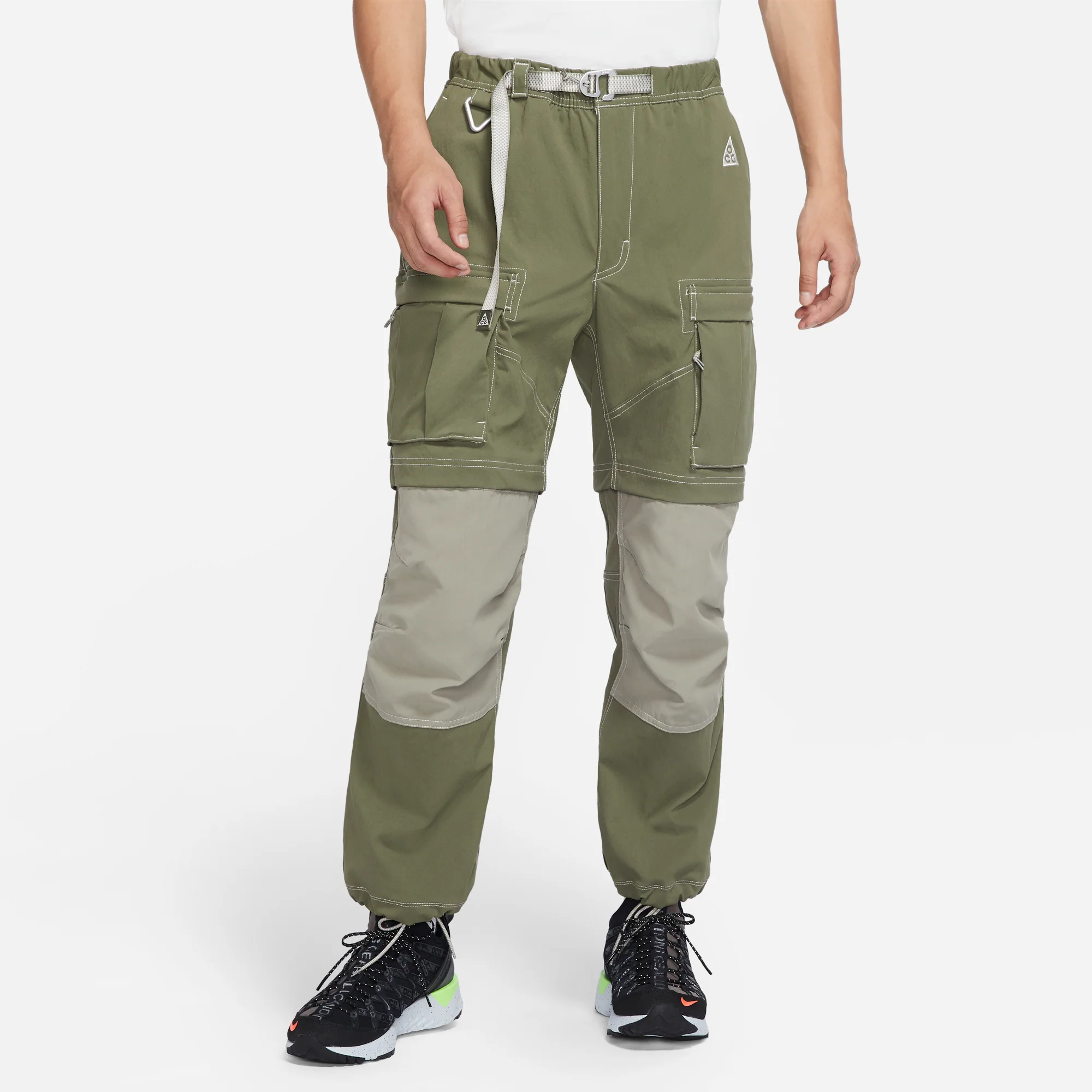 Nike ACG Mens "Smith Summit" Cargo Pants 'Light Olive' - Image 3