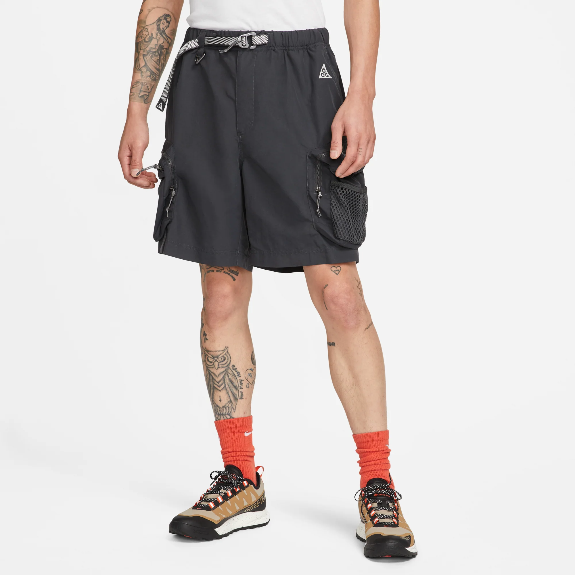 Nike ACG Mens 'Snowgrass' Cargo Shorts Black - Image 3
