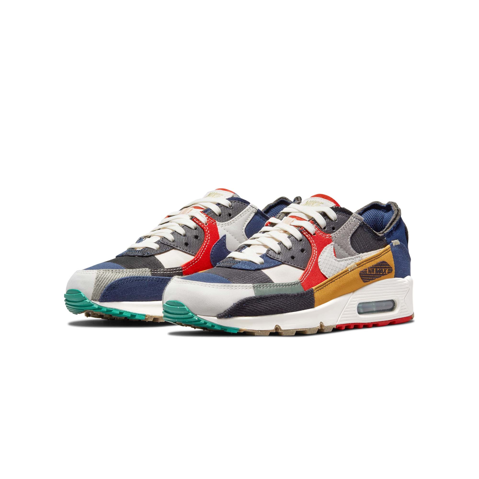 Nike Womens Air Max 90 QS Shoes 'College Navy' - Image 2