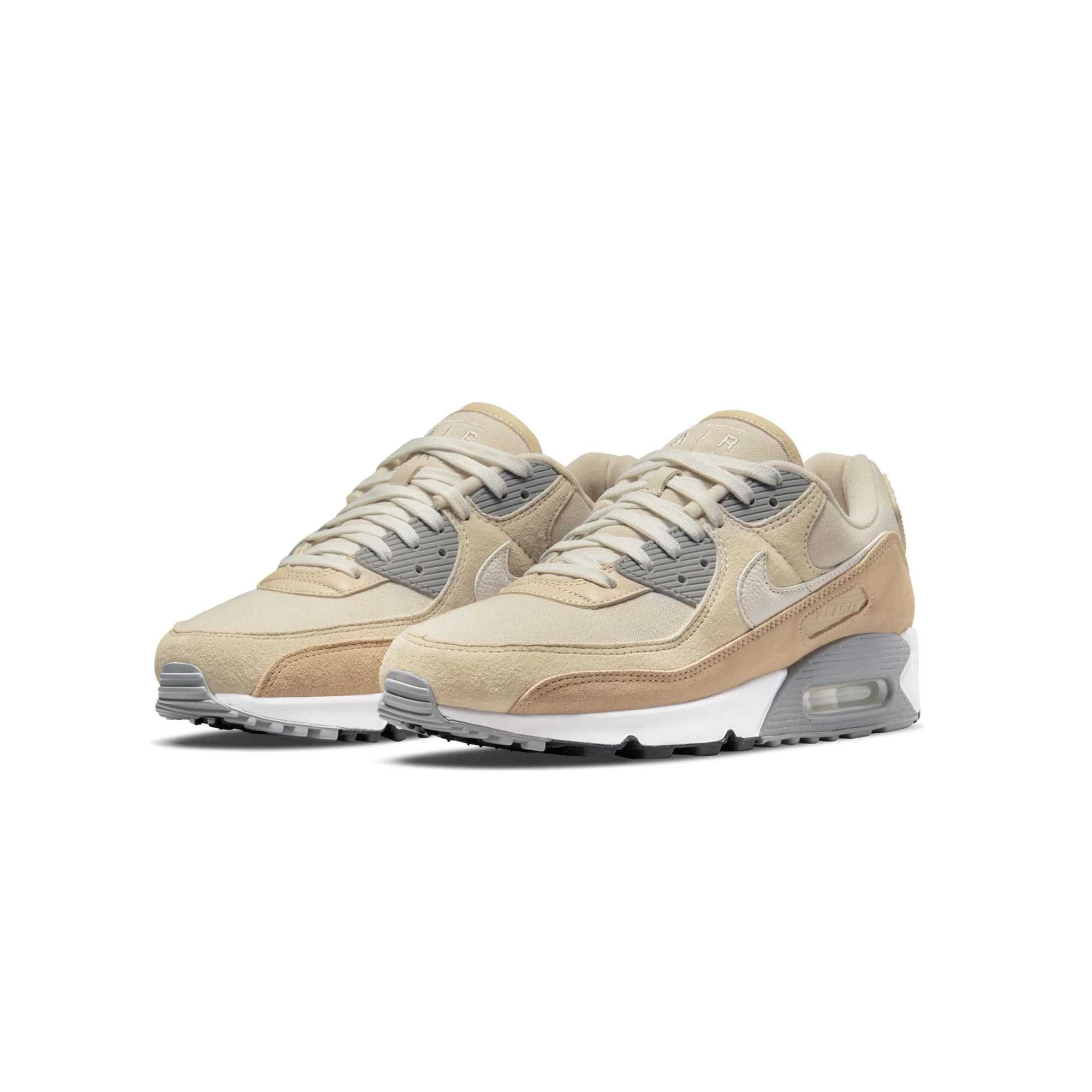 Nike Mens Air Max 90 Premium Shoes Hemp/Summit White - Image 2