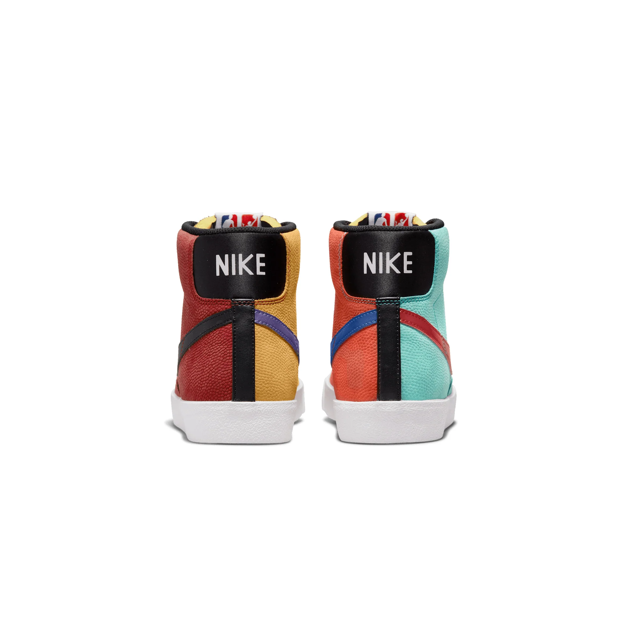Nike Mens Blazer Mid '77 EMB Shoes 'Washed Teal/Gym Red-White' - Image 3