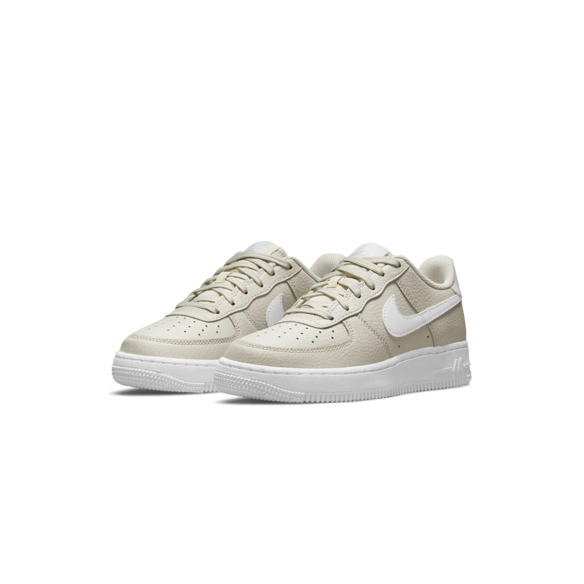 Nike Grade School Ari Force 1 Shoes 'Light Bone' - Image 2