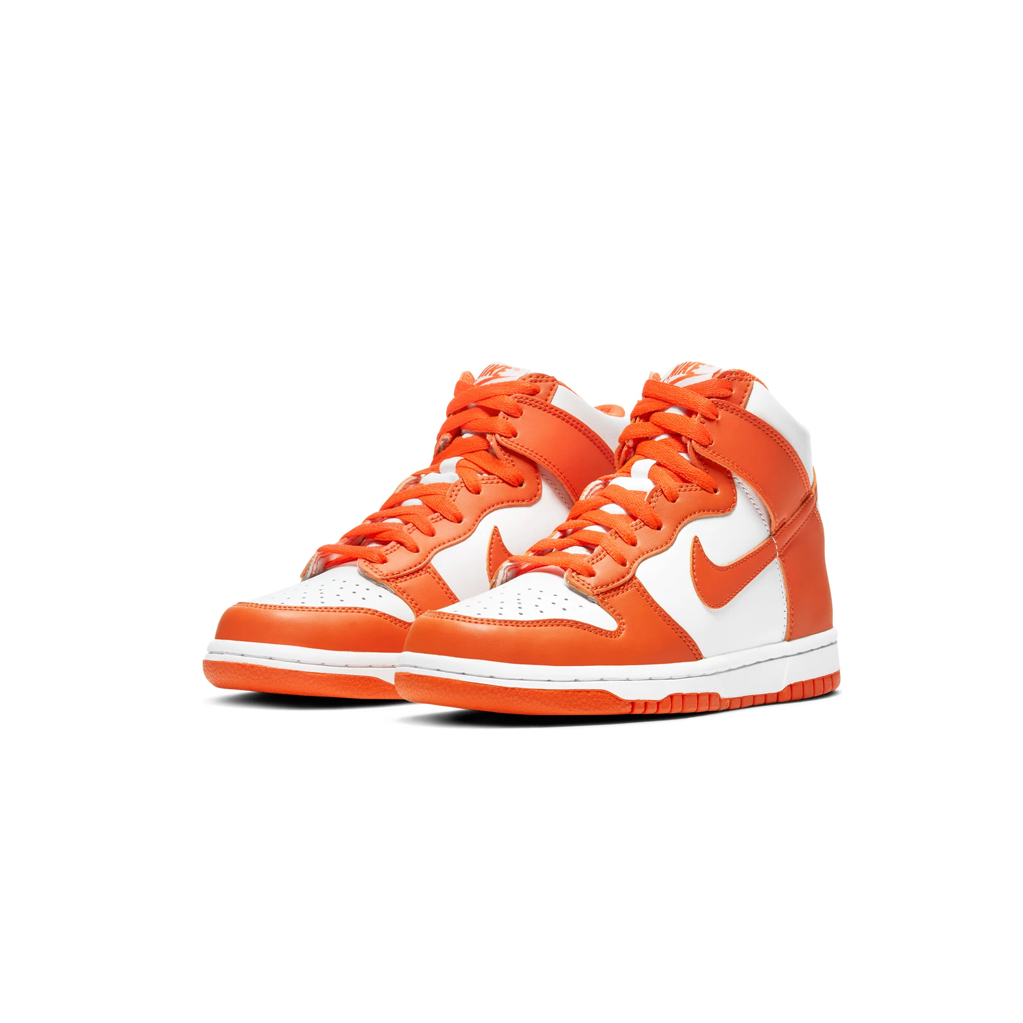 Nike Kids Dunk High Retro Orange Blaze Shoes - Image 2