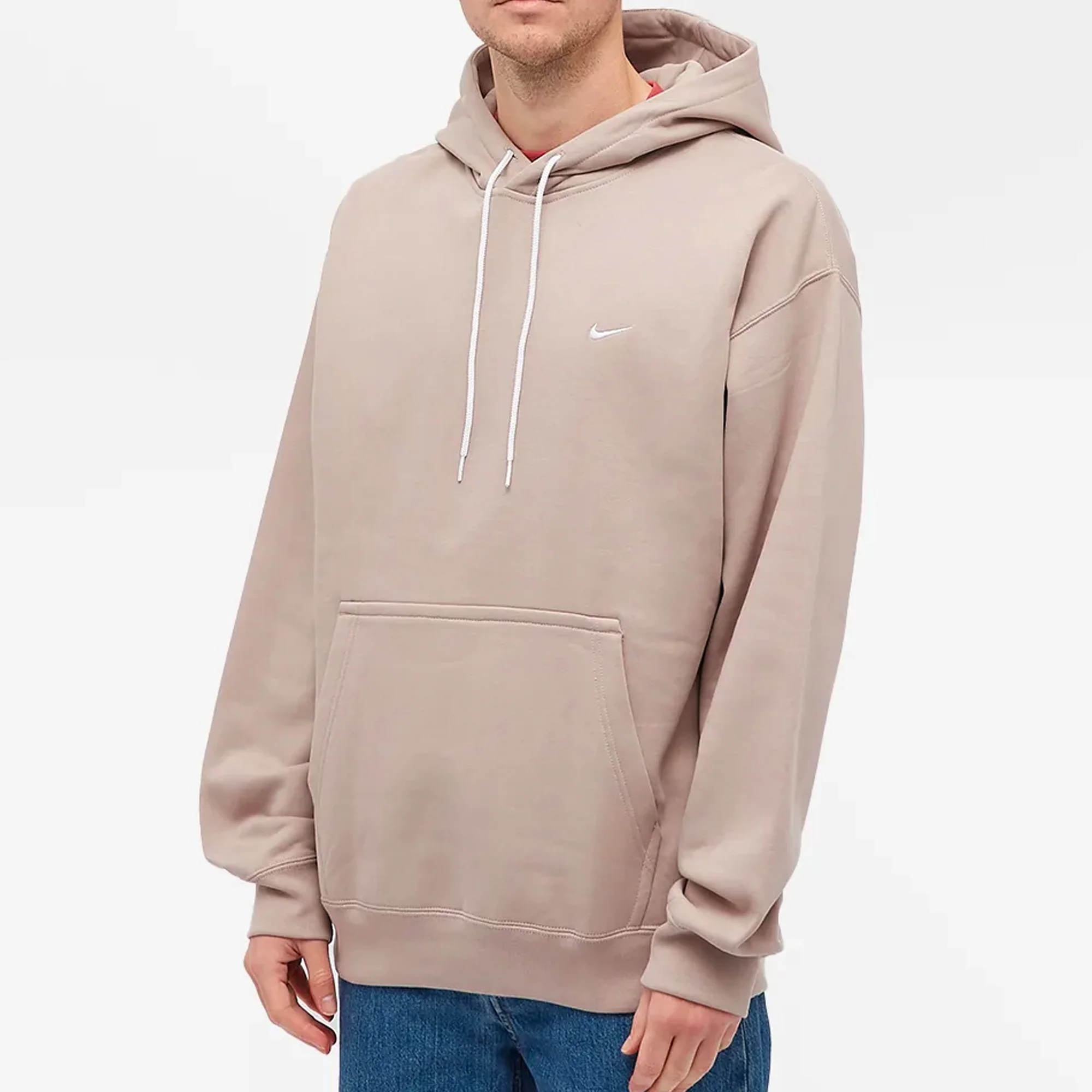 Nike Lab Mens Fleece Hoodie Malt/White - Image 3