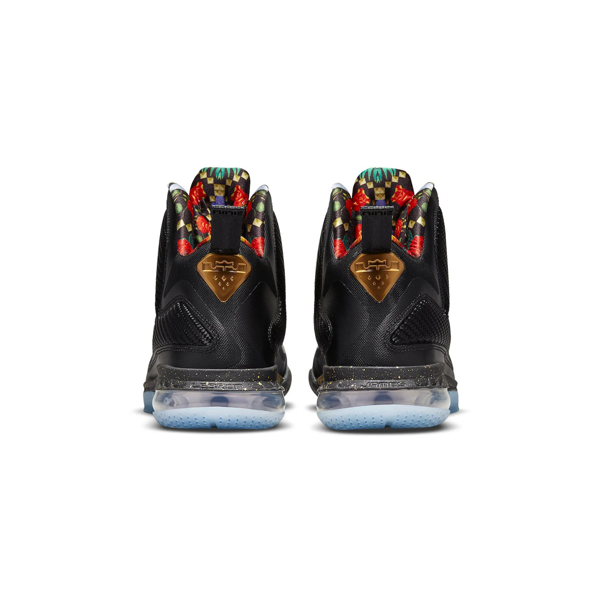 Nike Mens Lebron 9 Shoes 'Black/Metallic Gold' - Image 3