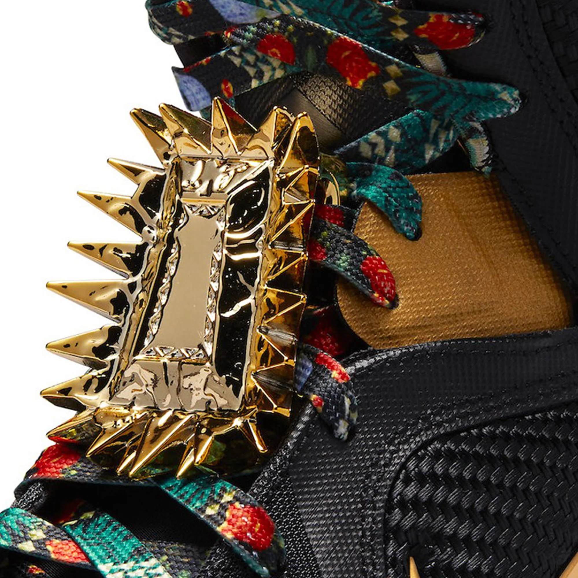 Nike Mens Lebron 9 Shoes 'Black/Metallic Gold' - Image 4