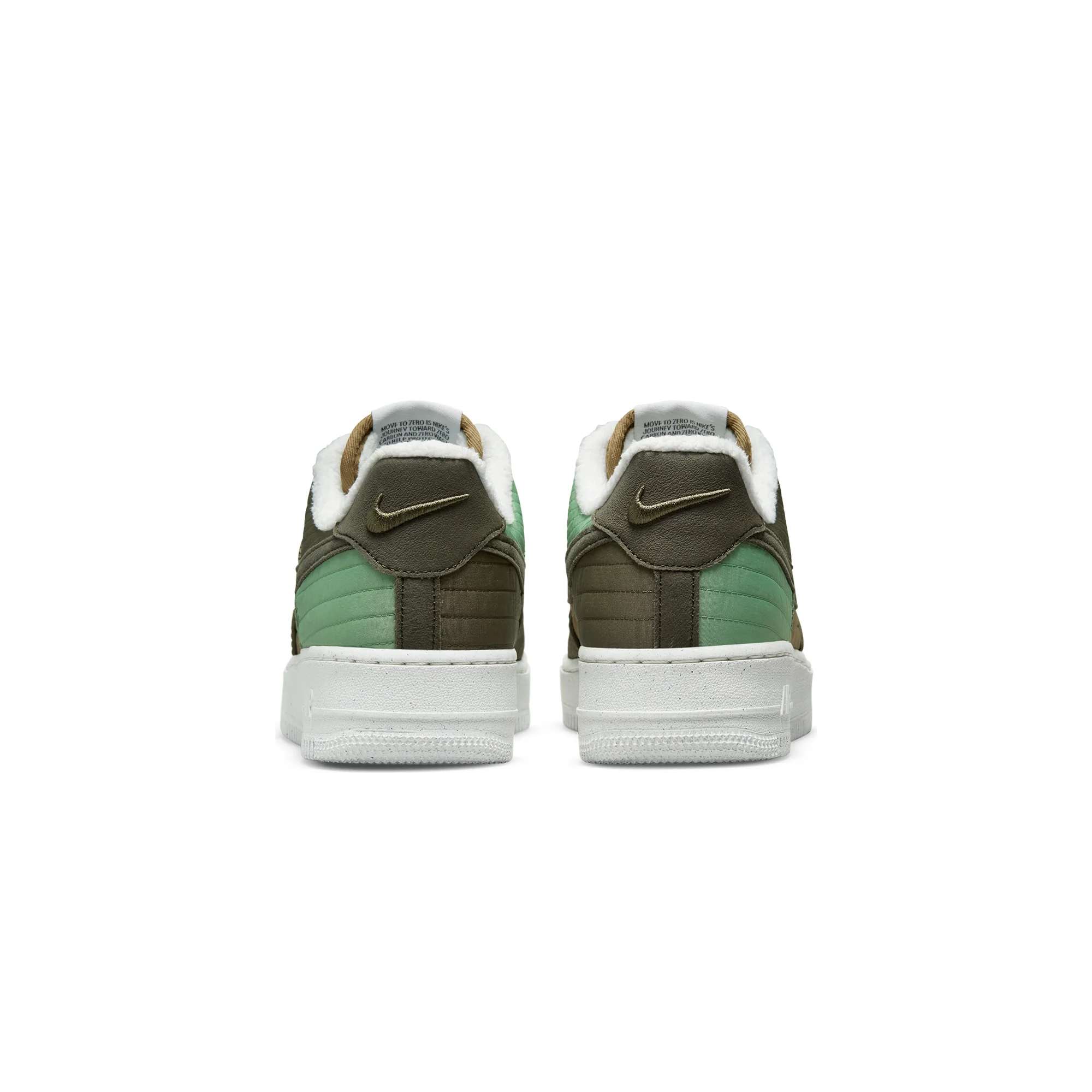 Nike Mens Air Force 1 '07 LX Shoes 'Oil Green/Sequoia' - Image 3