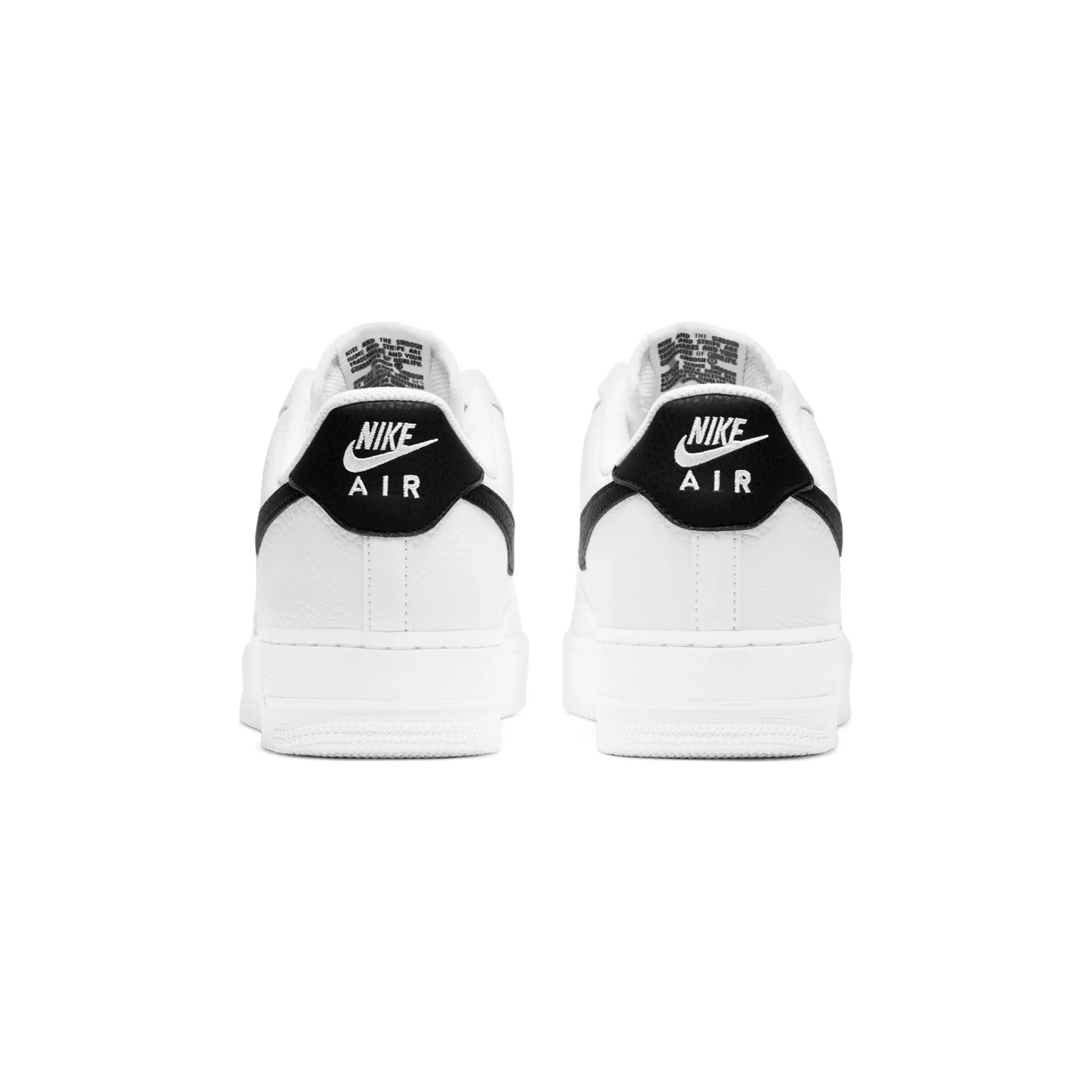 Nike Mens Air Force 1 '07 Shoes 'White/Black' - Image 3