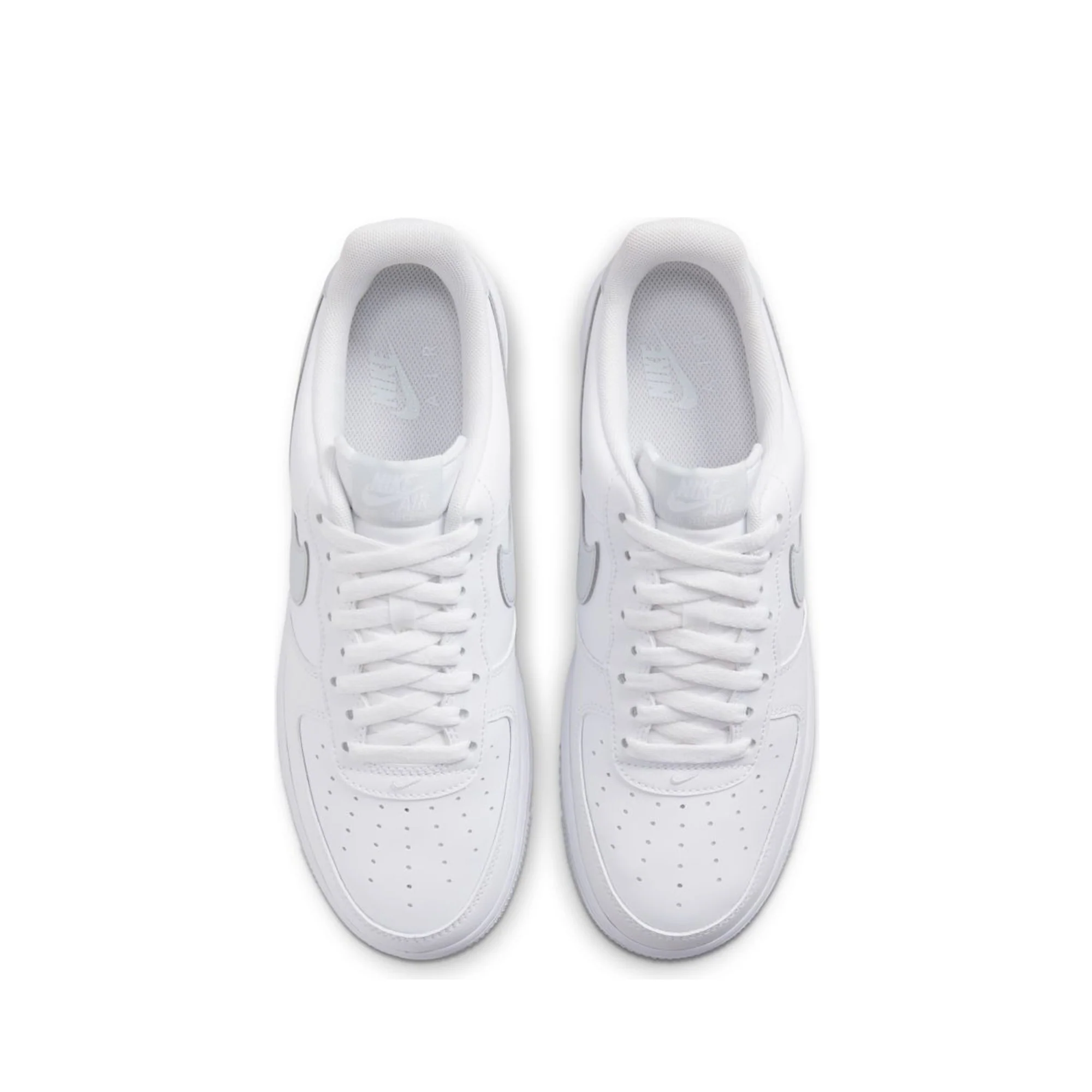 Nike Mens Air Force 1 '07 Shoes 'White/Pure Platinum' - Image 4