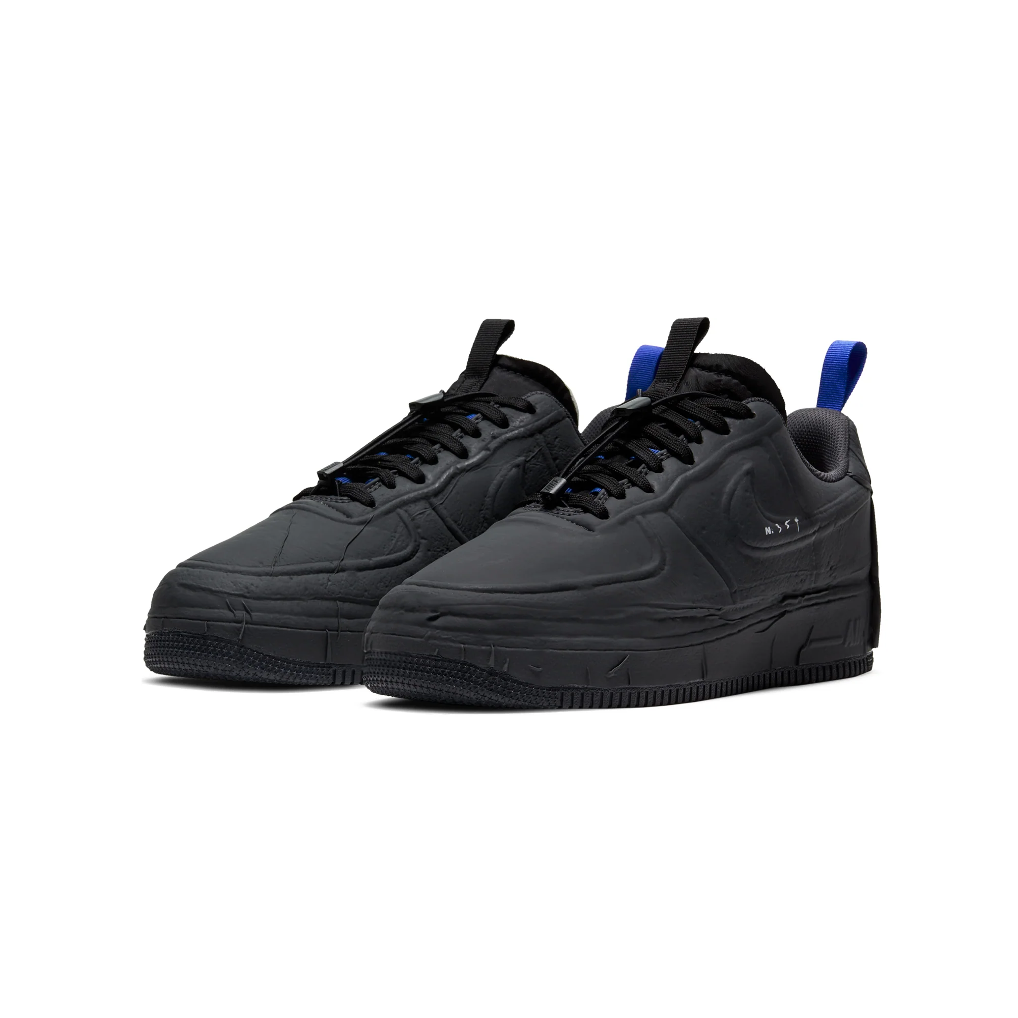 Nike Mens 'Black' Air Force 1 Experimental Shoes - Image 2
