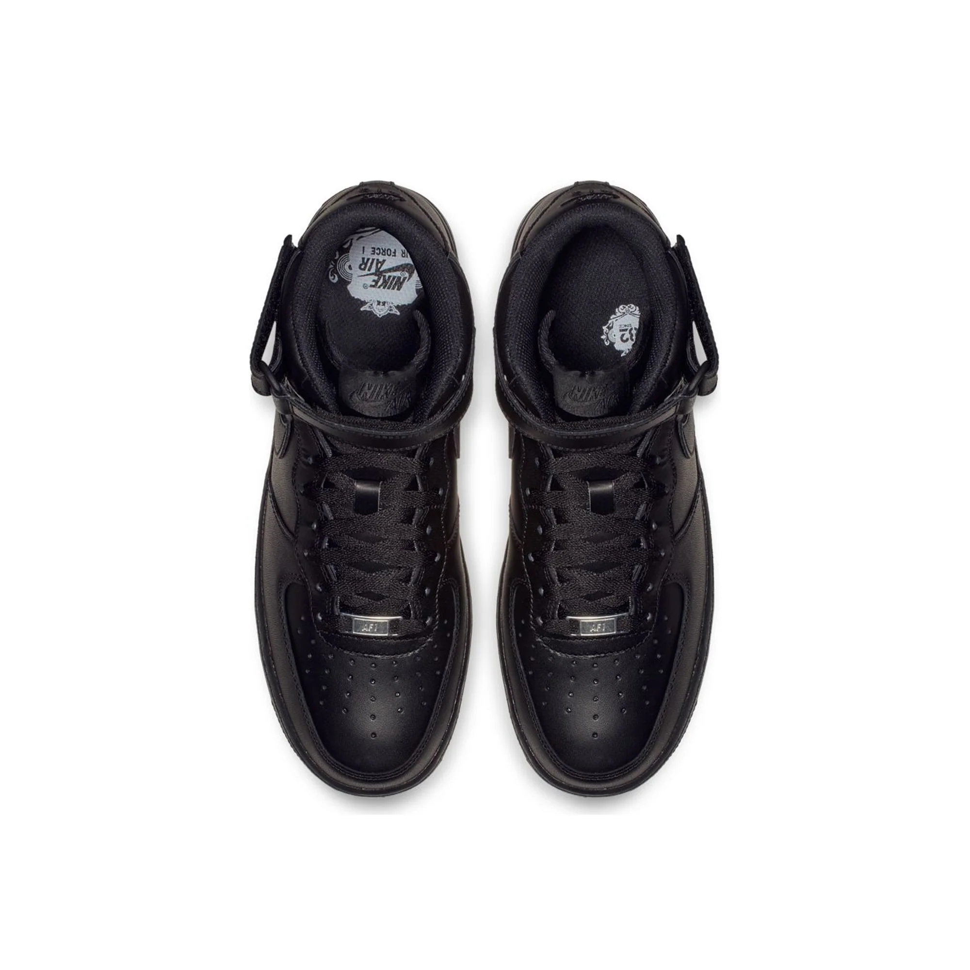 Nike Mens Air Force 1 Mid '07 Shoes 'Black' - Image 4