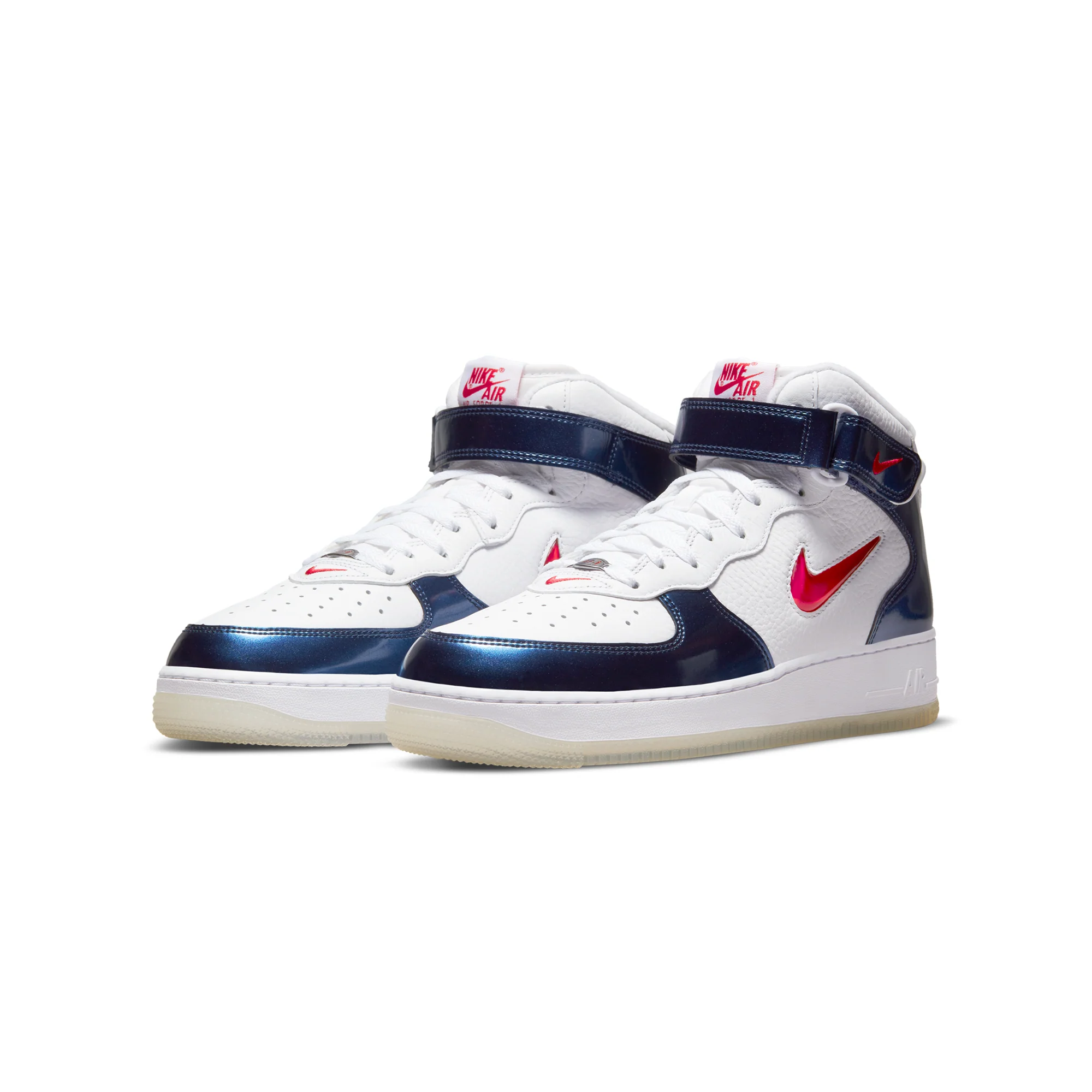 Nike Mens Air Force 1 Mid QS Shoes Midnight Navy - Image 2