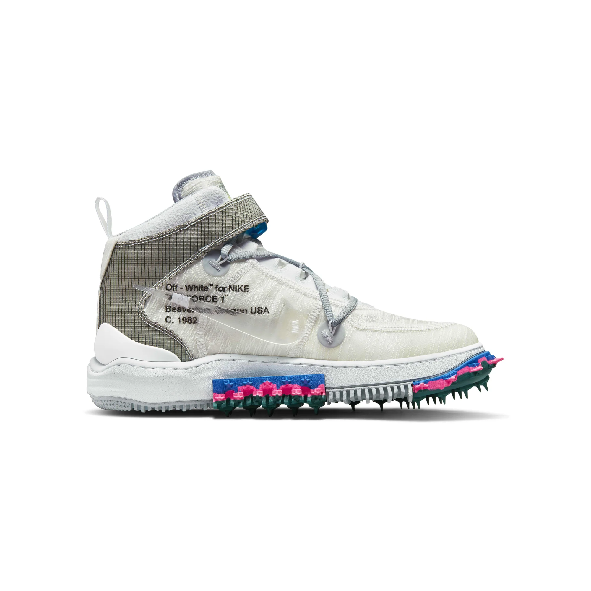 Nike Mens Air Force 1 Mid x Off-White Shoes - Image 4