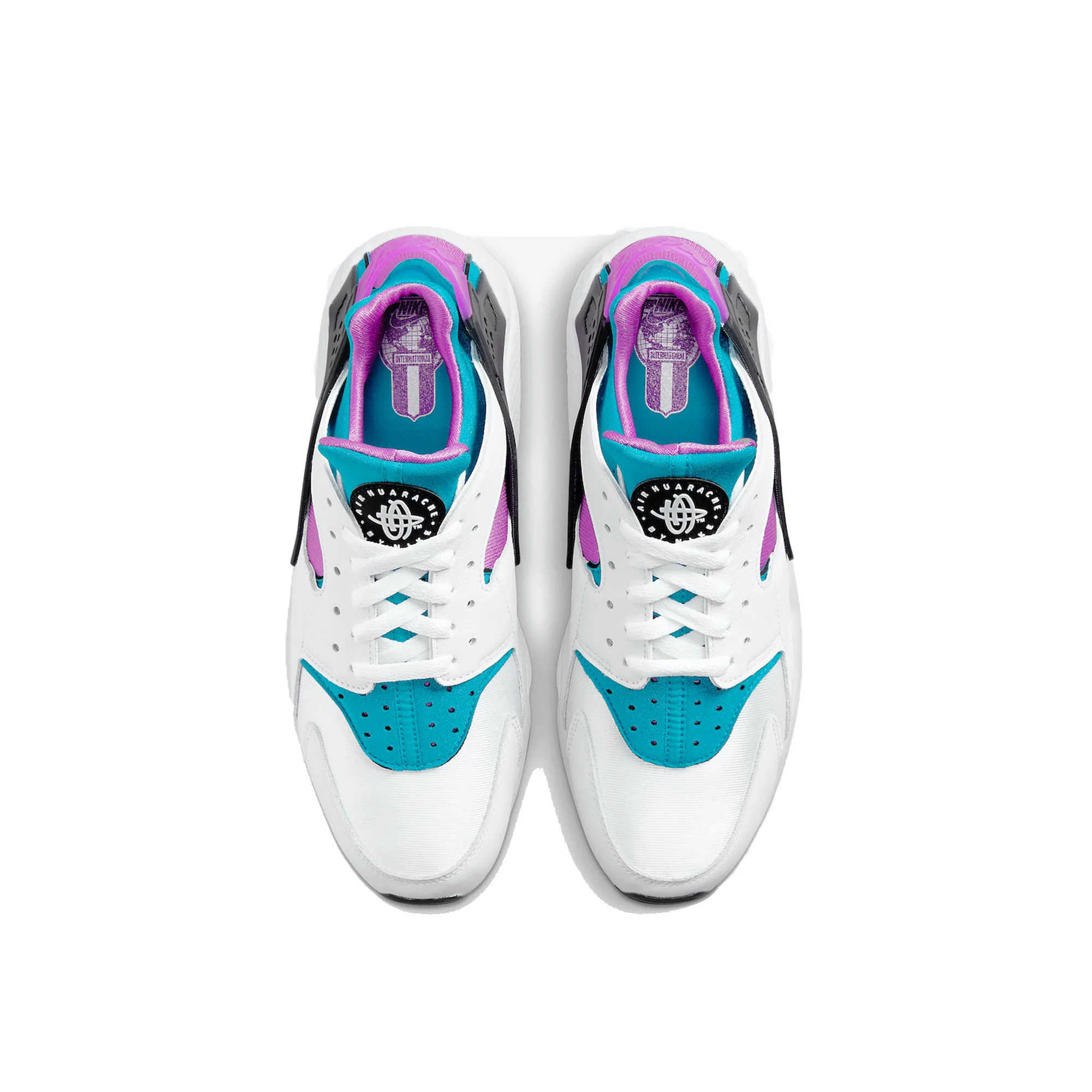 Nike Mens Air Huarache Shoes 'White/Aquatone' - Image 4