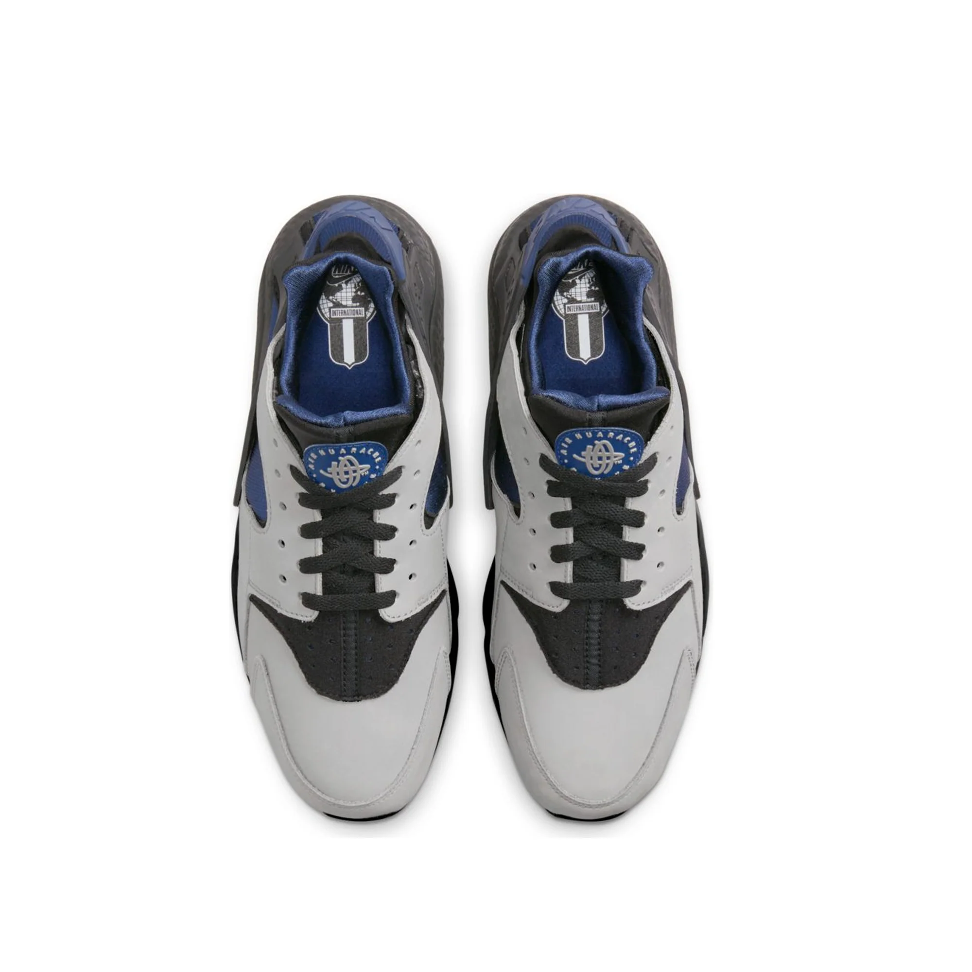 Nike Mens Air Huarache LE Shoes 'Shadow/Midnight Navy-Black' - Image 4