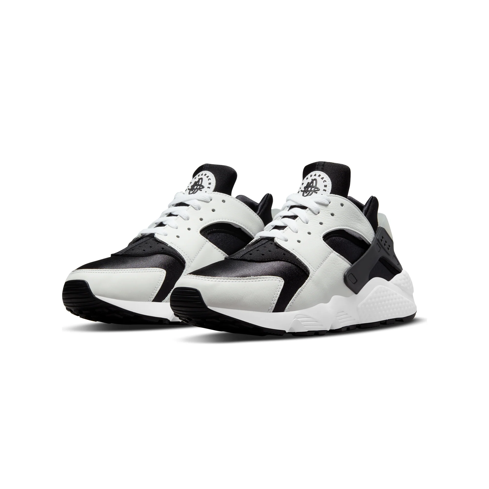 Nike Mens Air Huarache Shoes Black/White - Image 2