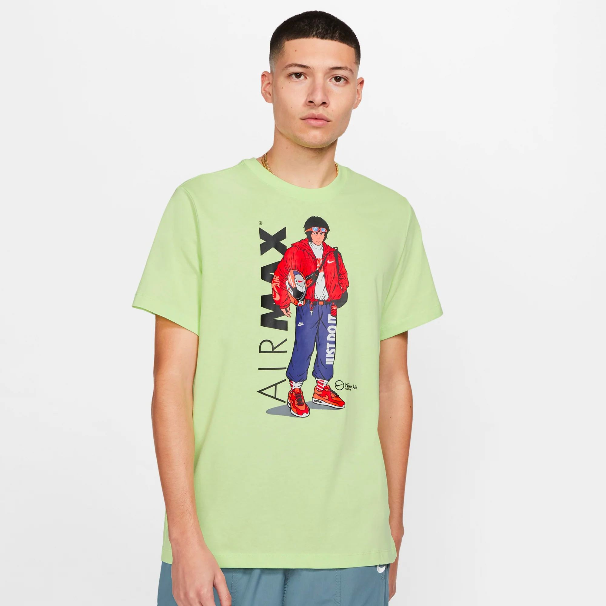 Nike Mens Sportswear 'Liquid Lime' T-Shirt - Image 2