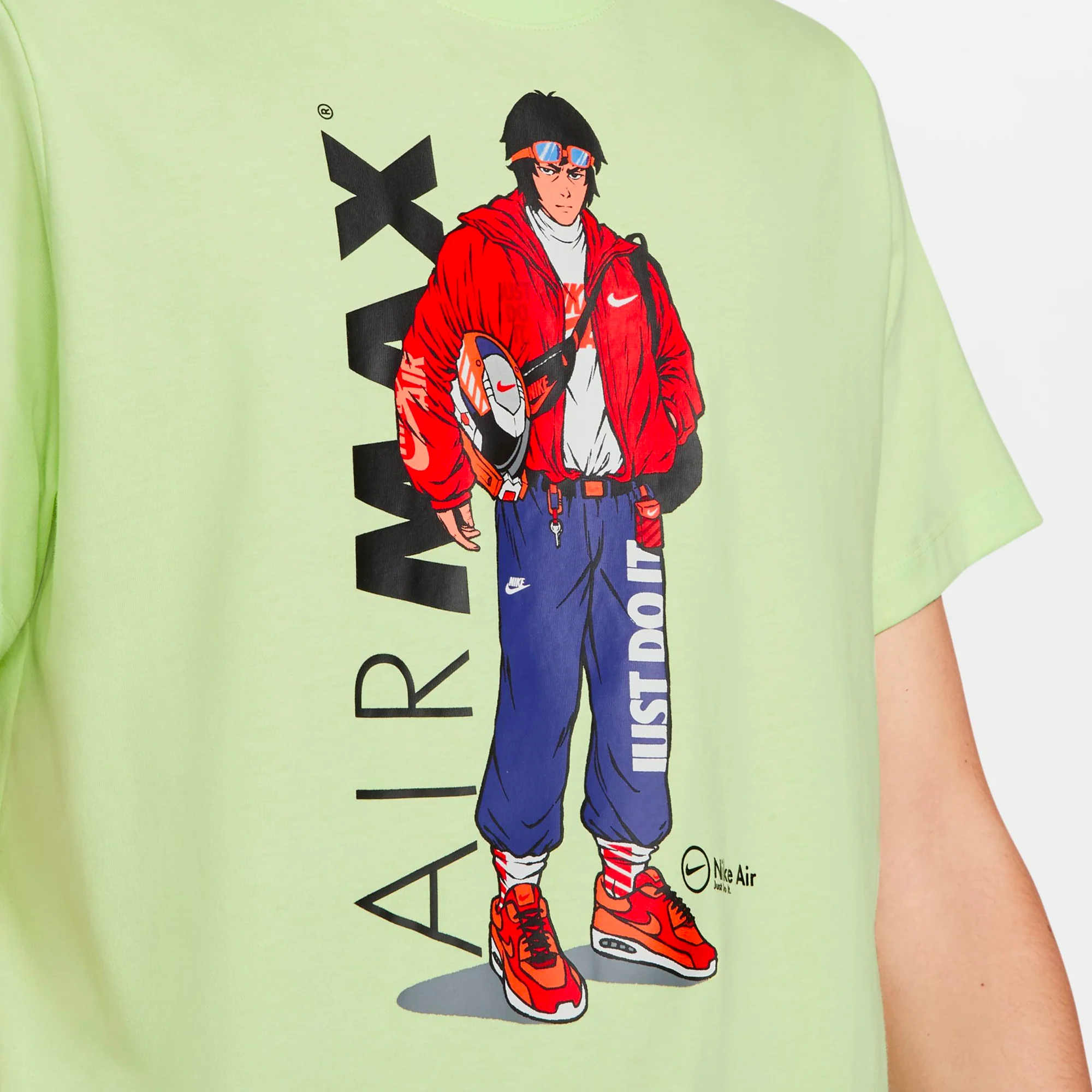 Nike Mens Sportswear 'Liquid Lime' T-Shirt - Image 3