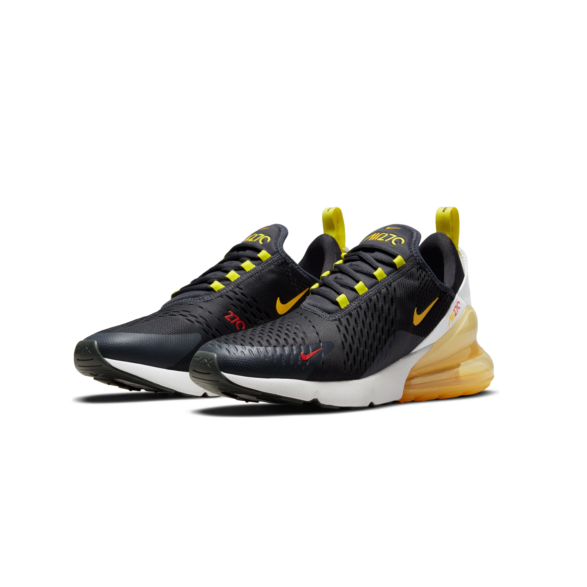 Nike Mens Air Max 270 Shoes 'Anthracite/Pollen-Yellow-Strike' - Image 2