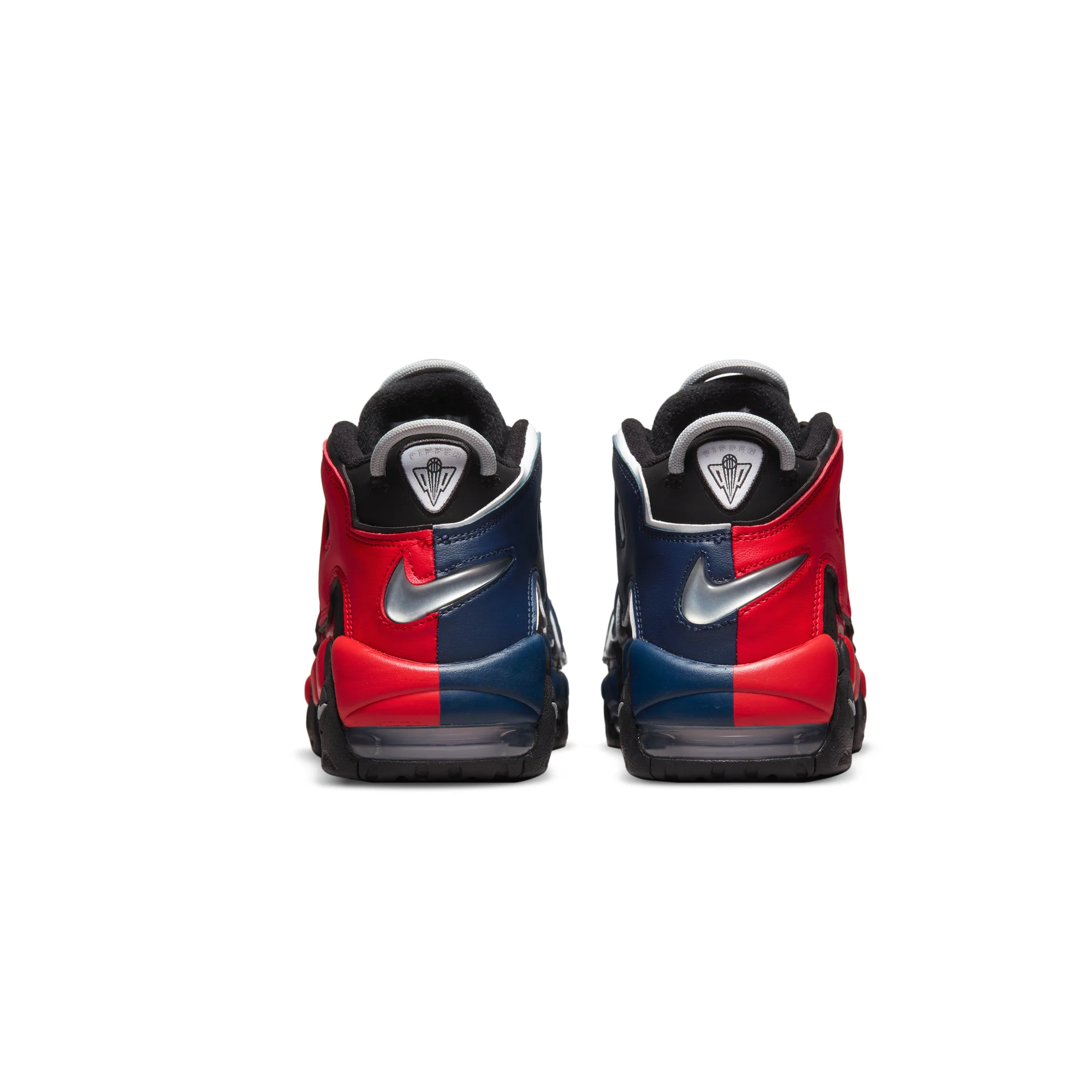 Nike Mens Air More Uptemp '96 Shoes 'Black/University Red' - Image 3