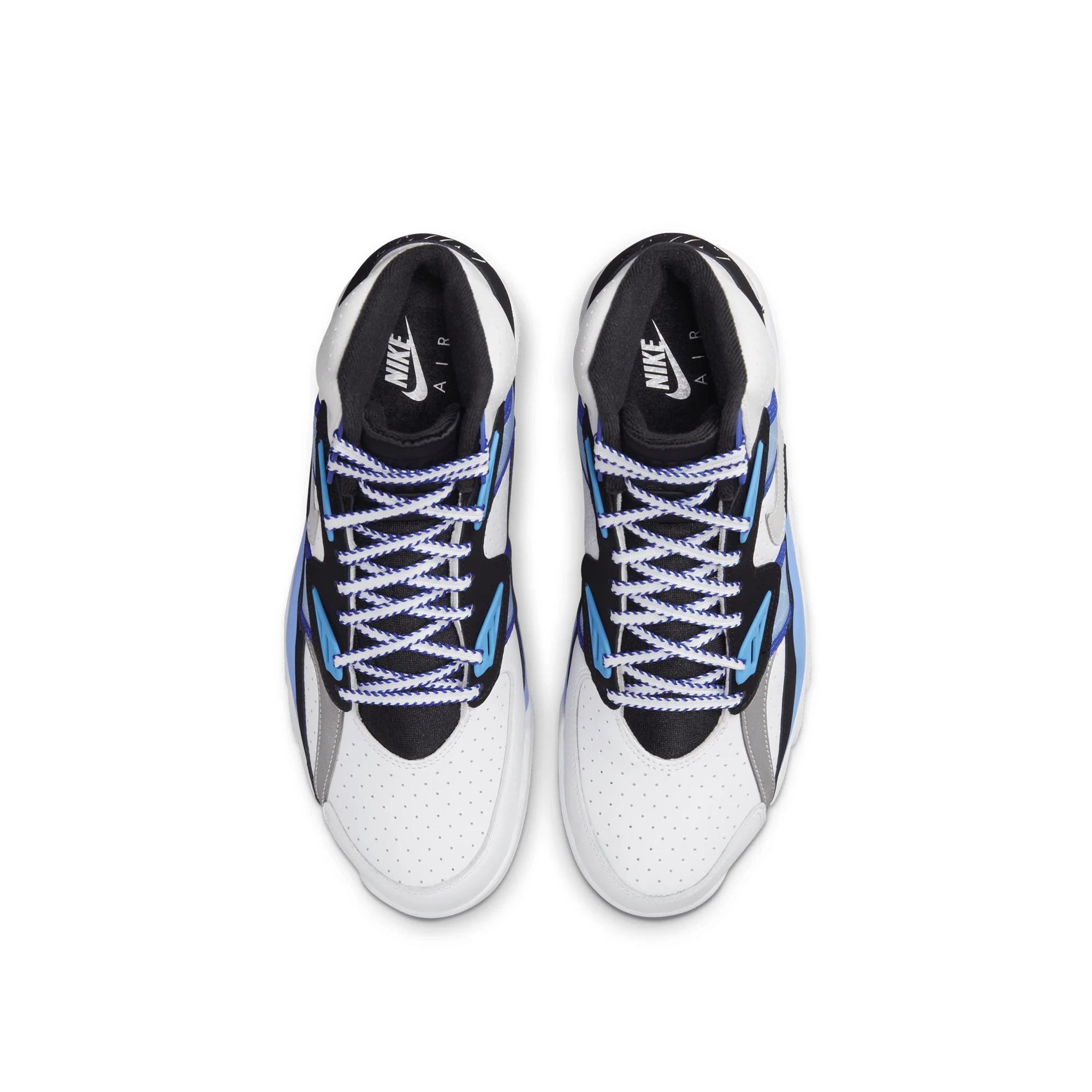 Nike Mens Air Trainer SC High Shoes White/Metallic Silver - Image 4