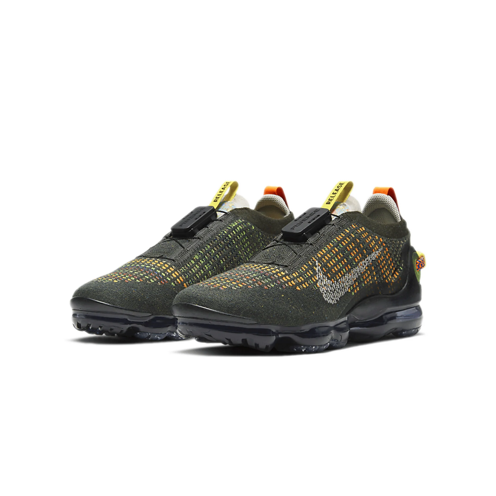Nike Mens Air Vapormax 2020 Flyknit Shoes 'Newsprint' - Image 2
