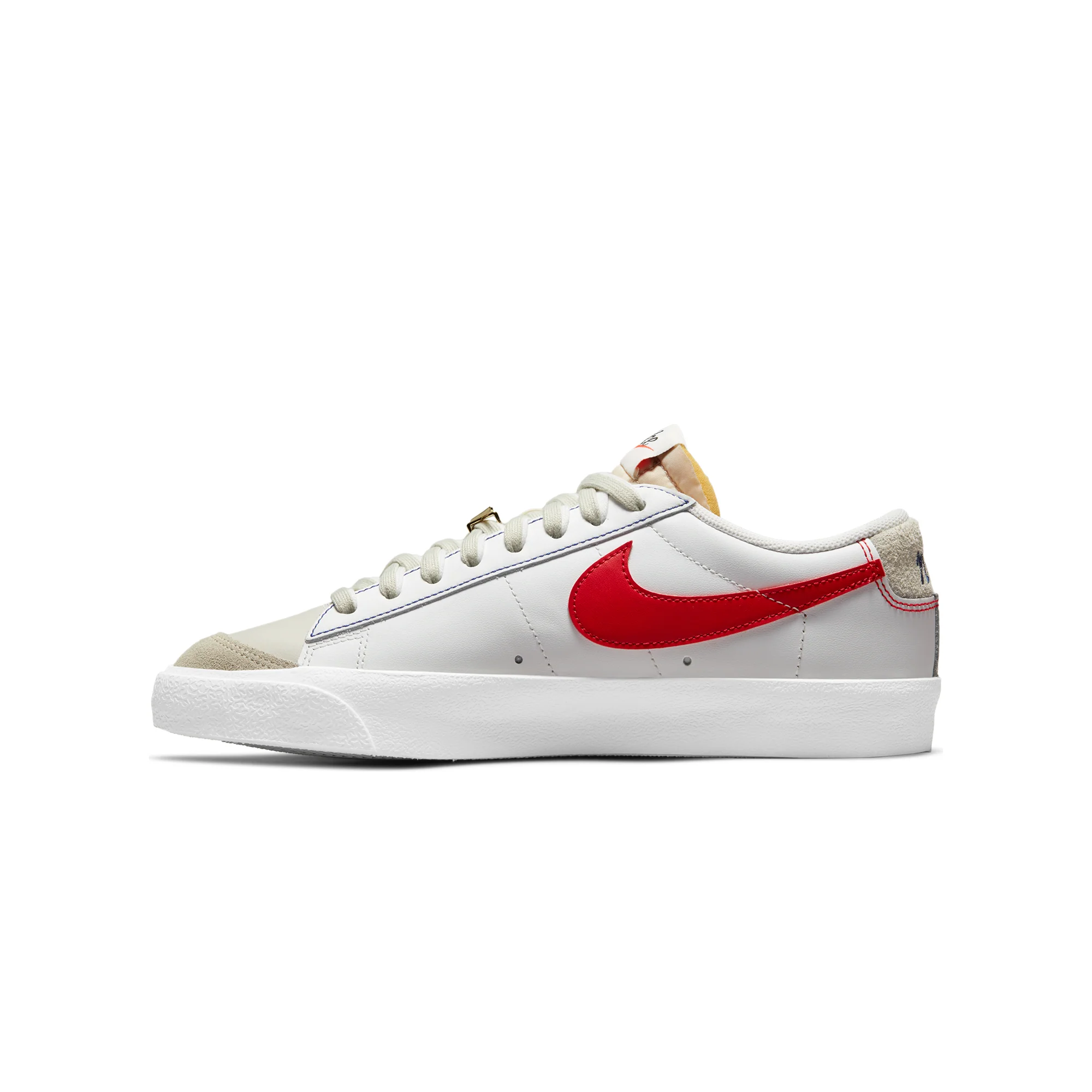 Nike Mens Blazer Low '77 PRM Shoes Light Bone/Summit White - Image 4