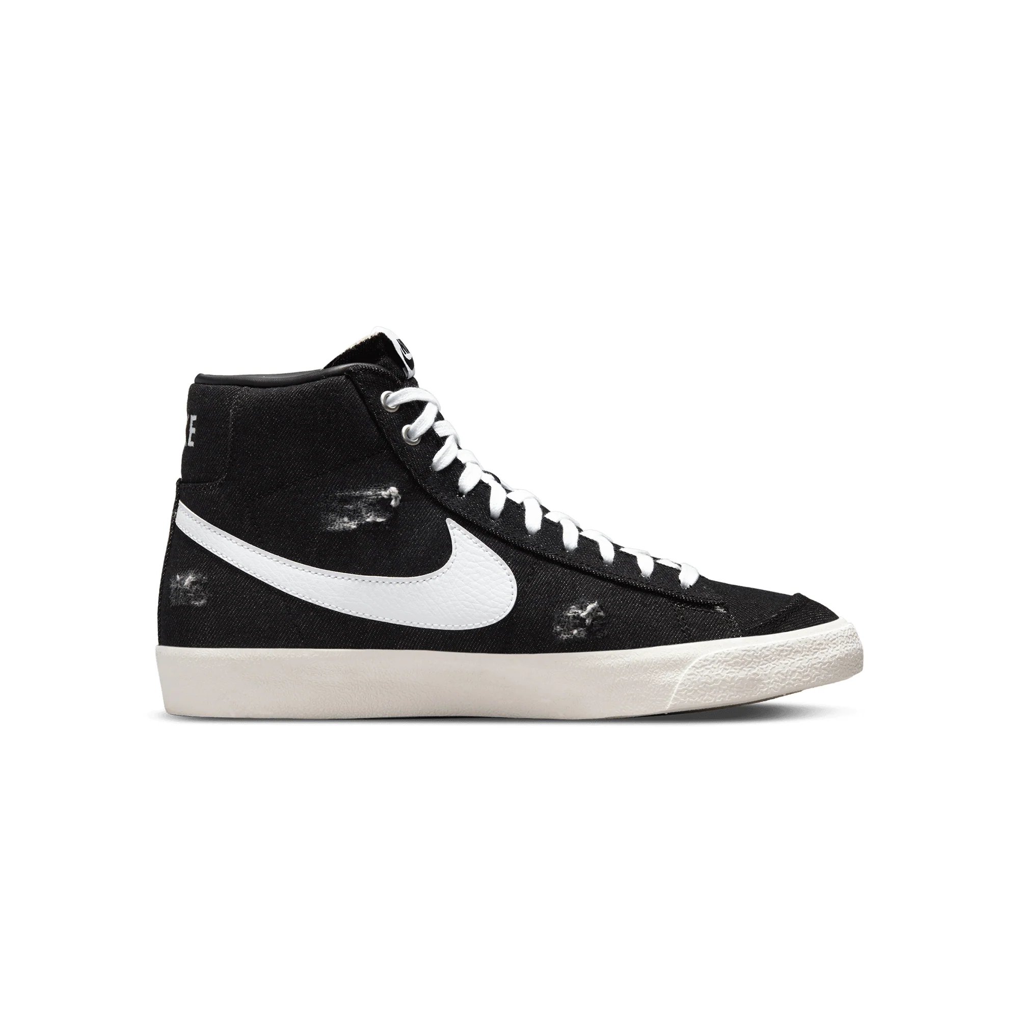 Nike Mens Blazer Mid '77 Shoes 'Black/Multi' - Image 4
