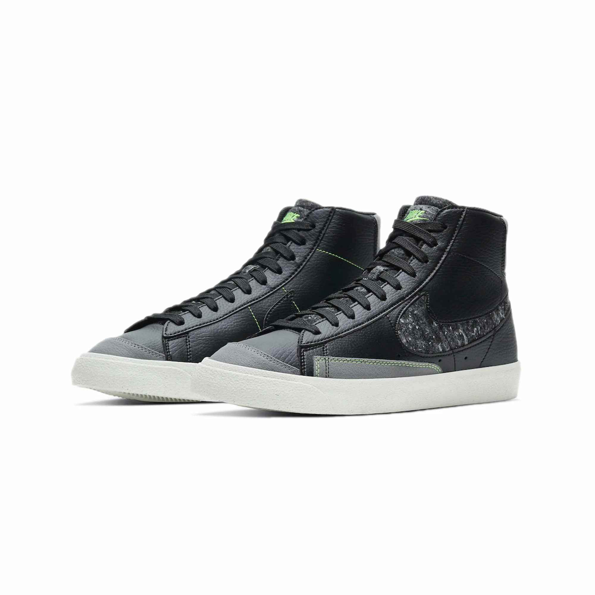 Nike Men Blazer Mid '77 Vintage 'Black Smoke Grey' Shoes - Image 2