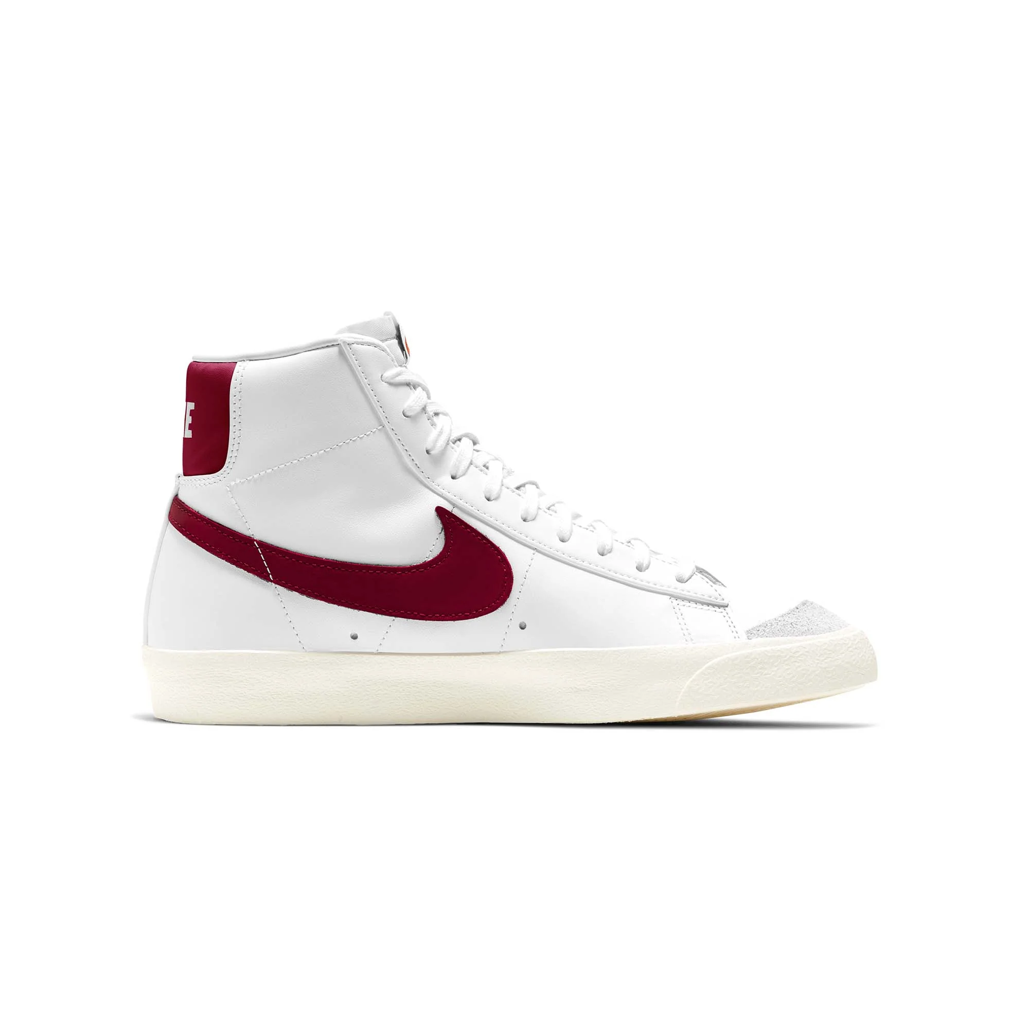 Nike Mens Blazer Mid 77' Vintage Shoe 'White/Red' - Image 2