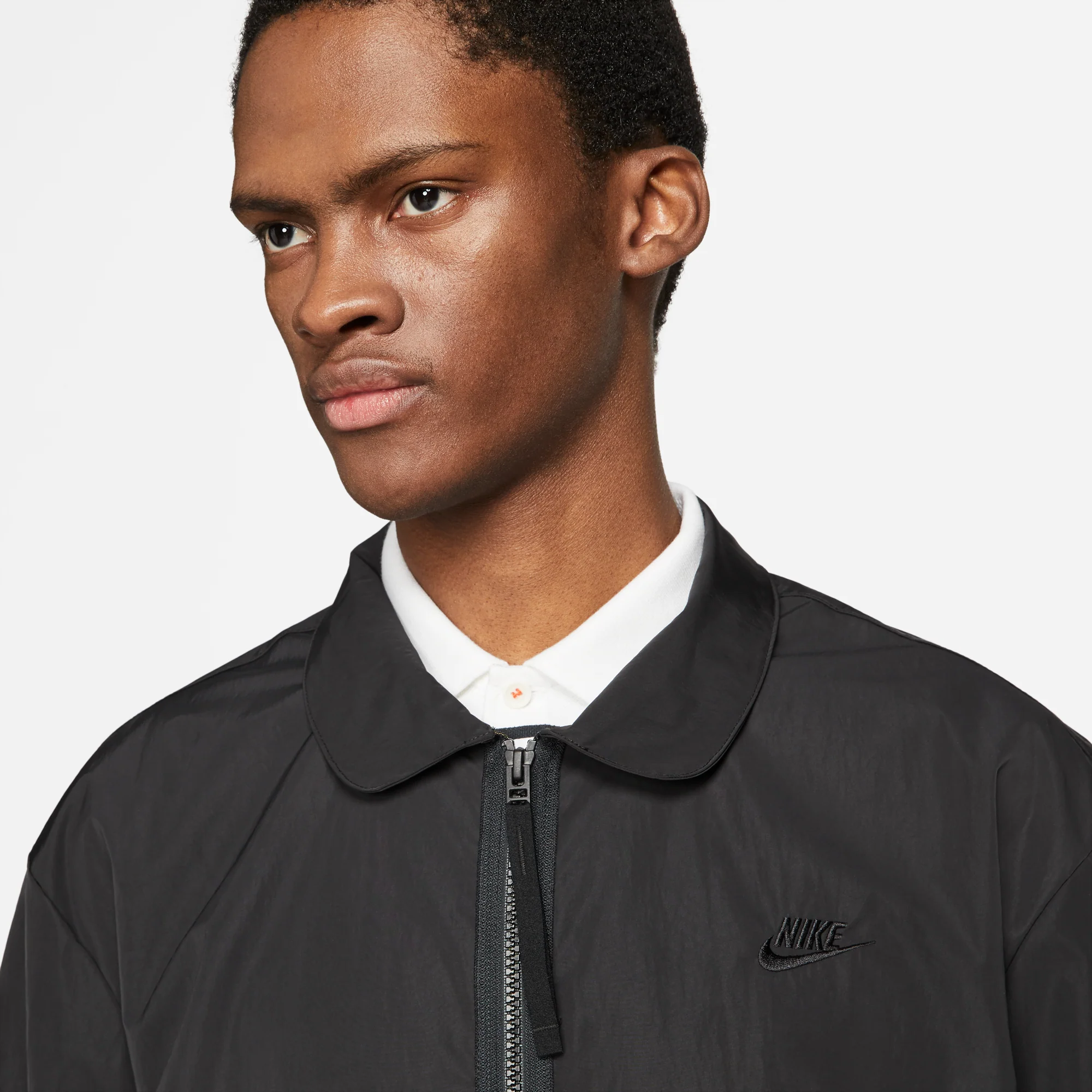 Nike Mens Sportswear Black Bomber Jacket - Image 3