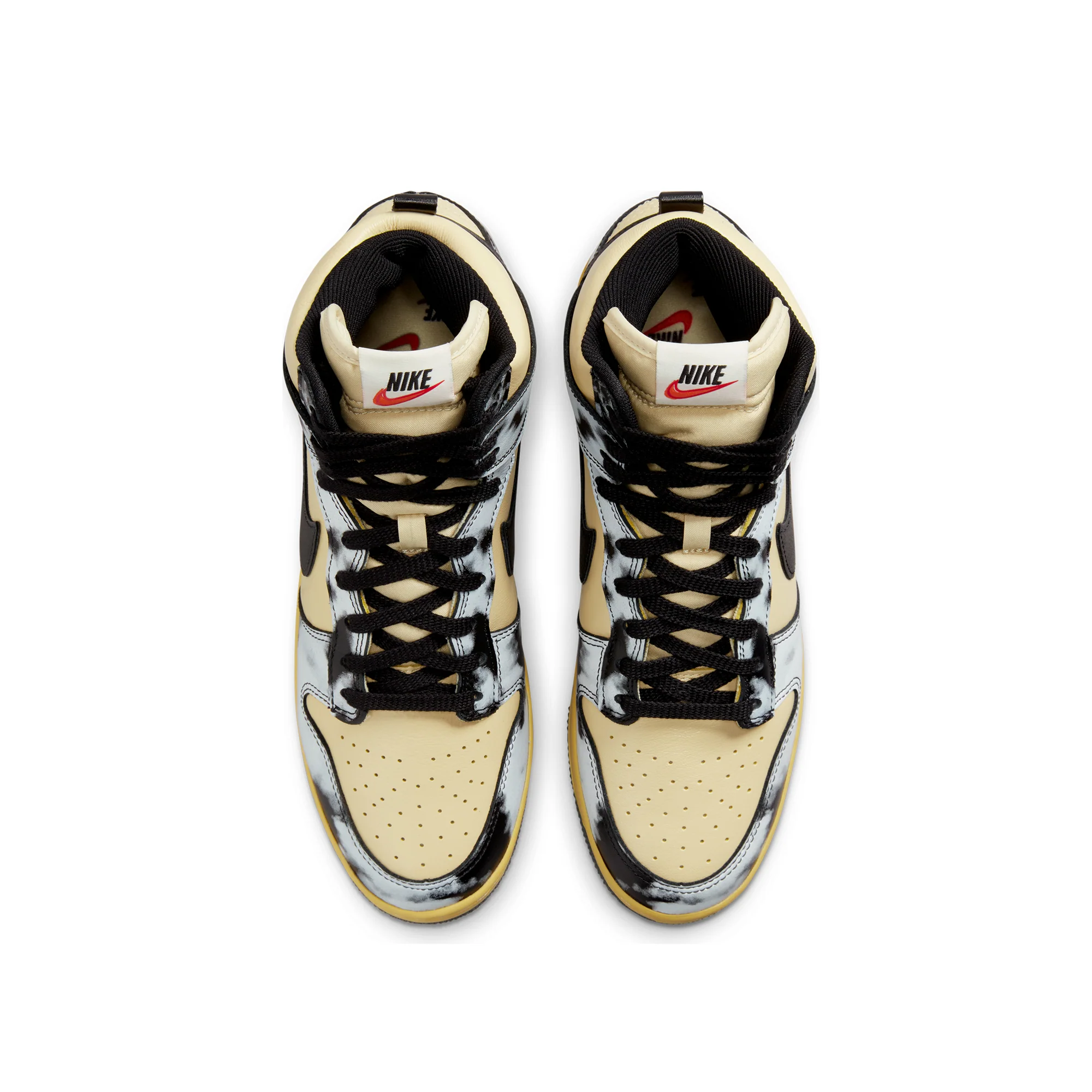 Nike Mens Dunk High 1985 SP Black Acid Wash Shoes - Image 4
