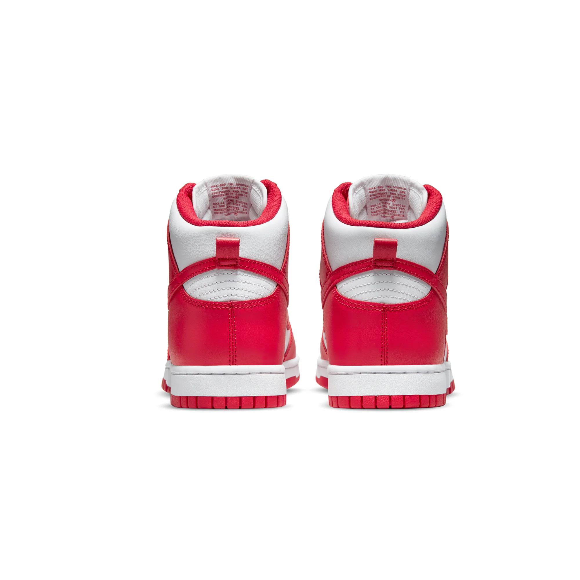 Nike Mens Dunk High Championship Red Shoes - Image 3