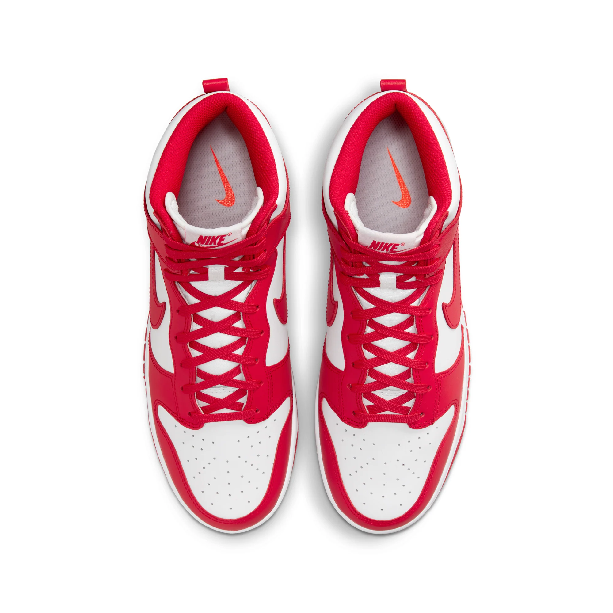 Nike Mens Dunk High Championship Red Shoes - Image 4
