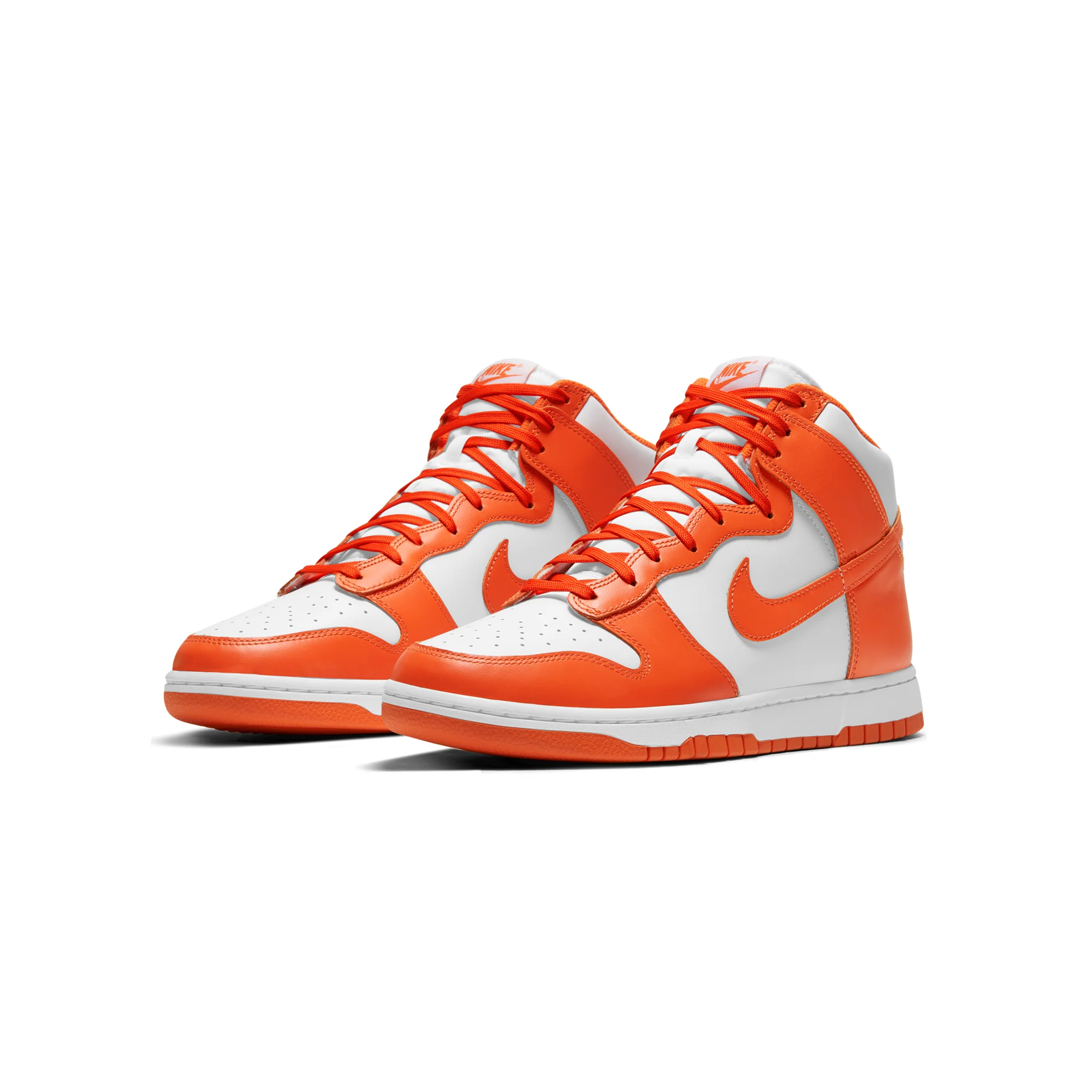 Nike Mens Dunk High Retro Orange Blaze Shoes - Image 2