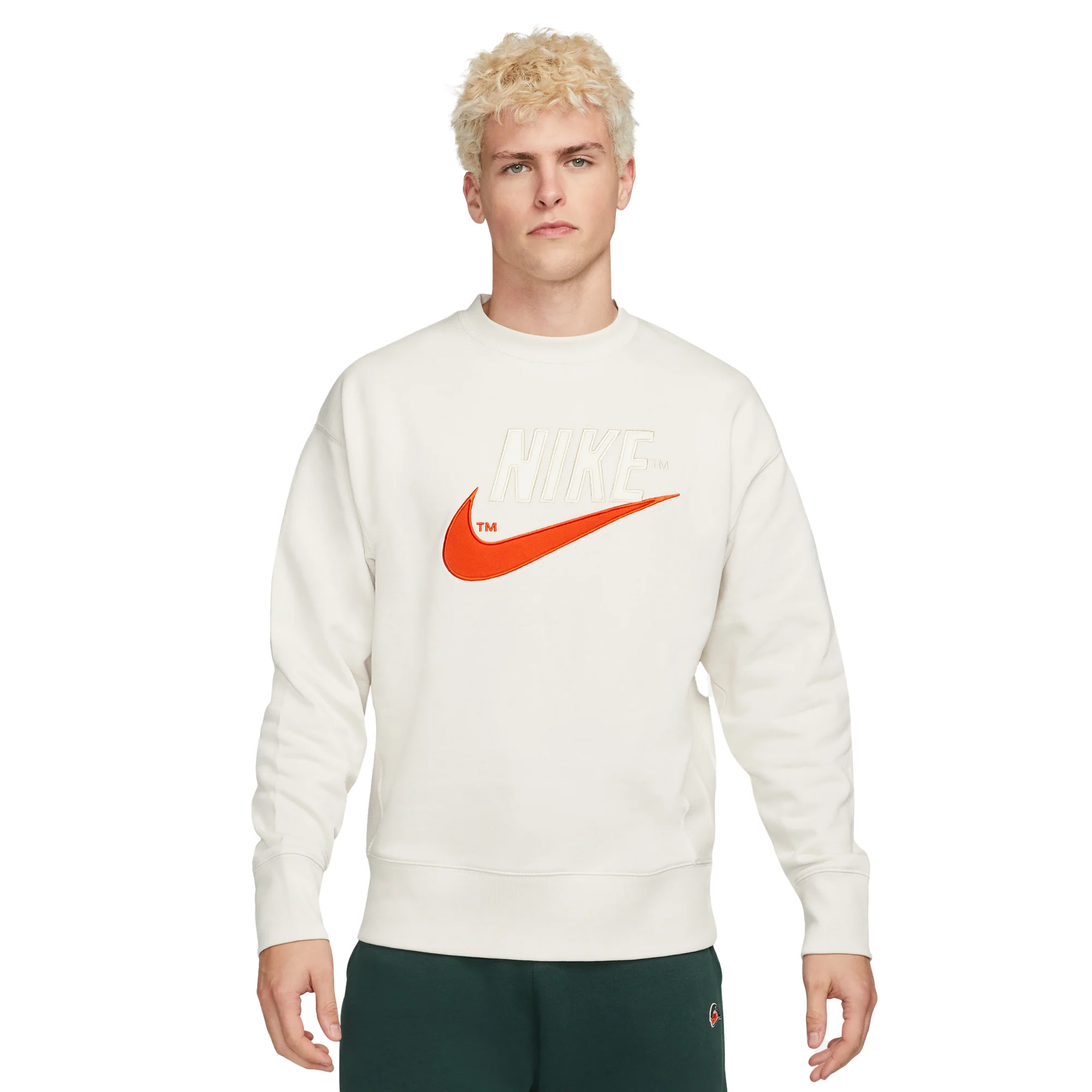 Nike Mens French Terry Crew - Image 2